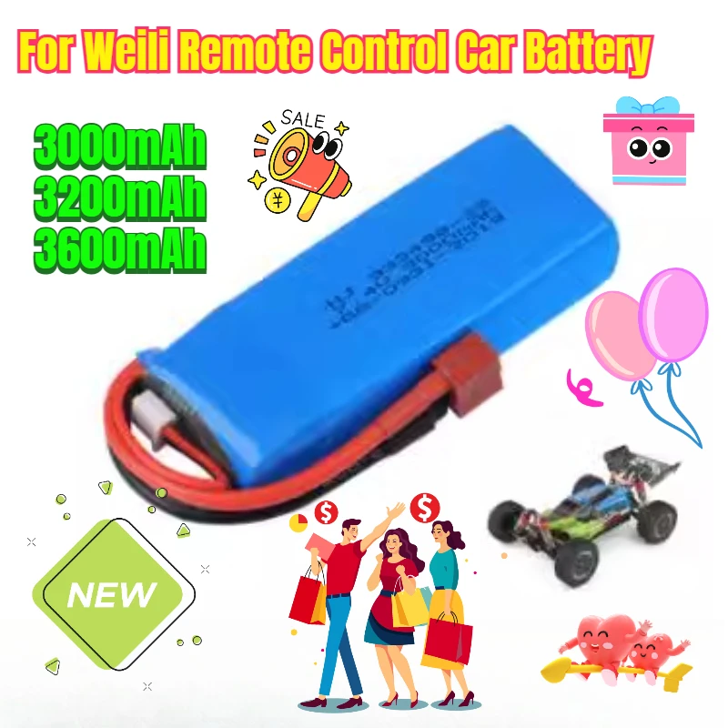 For Weili Remote Control Car Battery 144001 124018 124019 7.4v 3000mAh 3600mAh Lithium Battery
For Weili Remote Control Car Battery 144001 124018 124019 7.4v 3000mAh 3600mAh Lithium Battery
