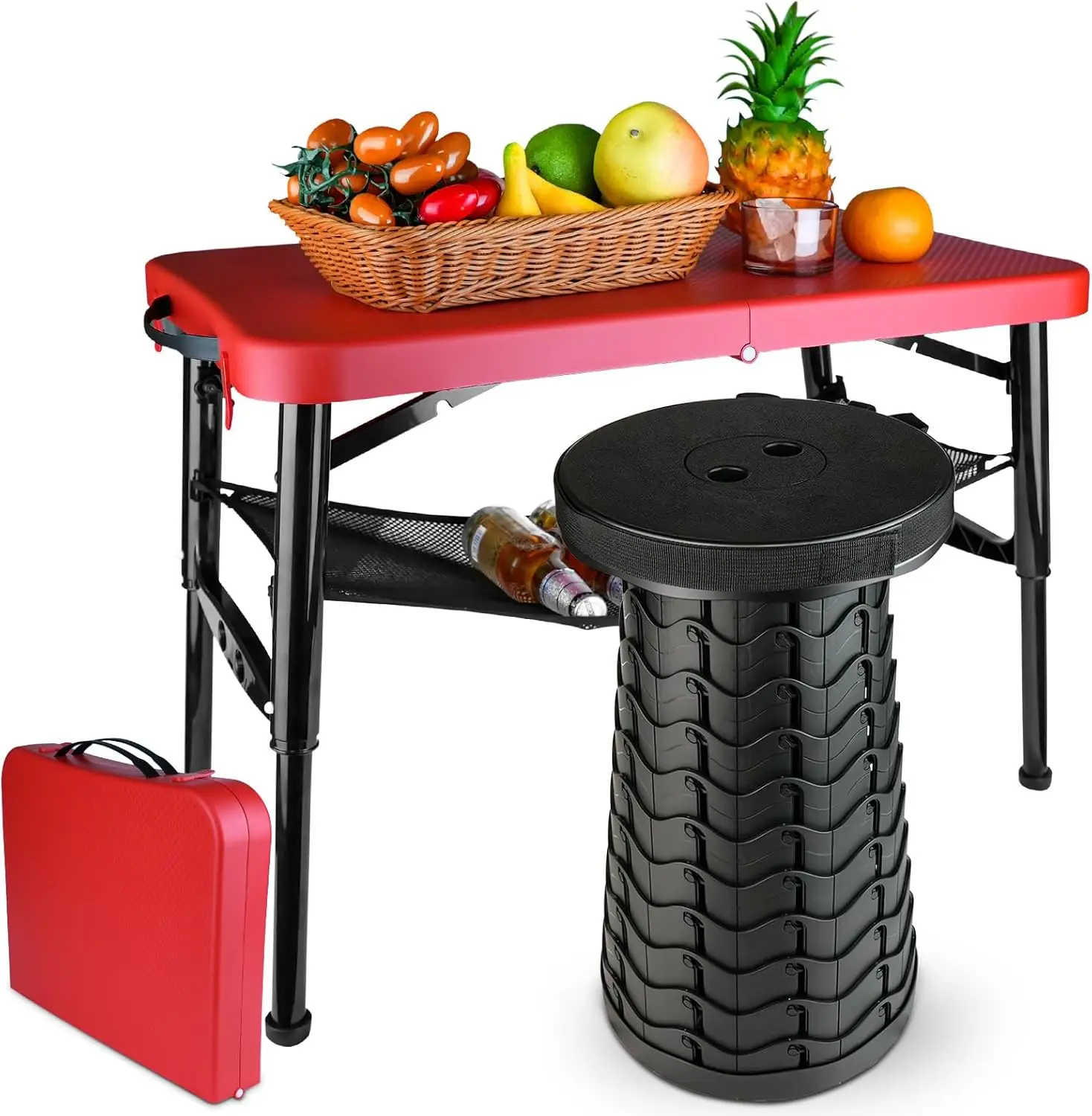 Portable Folding Table And Stool Set, Lightweight Foldable Table & Collapsible Stool For Camping Picnic Beach Fishing, Sturdy
Portable Folding Table And Stool Set, Lightweight Foldable Table & Collapsible Stool For Camping Picnic Beach Fishing, Sturdy