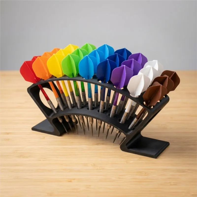 27 Slots Large Capacity Dart Stand Organizer 3D Printed Display Rack for Home Bar Themed Room Decoration Dart Enthusiasts Gift
27 Slots Large Capacity Dart Stand Organizer 3D Printed Display Rack for Home Bar Themed Room Decoration Dart Enthusiasts Gift