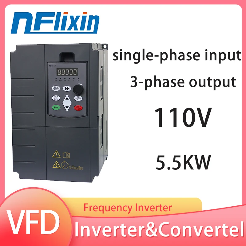 Single-phase Input Frequency Inverter 11kw 110V Universal output 110V VFD Inverter For Motor Frequency Converter
Single-phase Input Frequency Inverter 11kw 110V Universal output 110V VFD Inverter For Motor Frequency Converter
