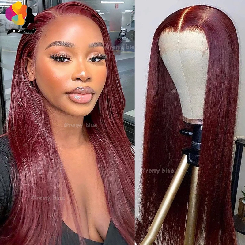 Burgundy Straight Human Hair Wigs for Black Women 13x4 13x6 Transparent Lace Frontal Wigs Pre-Plucked 99J Red Lace Front Wig
Burgundy Straight Human Hair Wigs for Black Women 13x4 13x6 Transparent Lace Frontal Wigs Pre-Plucked 99J Red Lace Front Wig