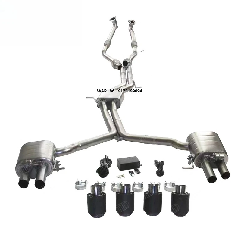 Stainless Steel Escape Tubo Escape Coche Valvetronic Exhaust System Catback for S5 B8 3.0 Front Pipe With Catback
Stainless Steel Escape Tubo Escape Coche Valvetronic Exhaust System Catback for S5 B8 3.0 Front Pipe With Catback