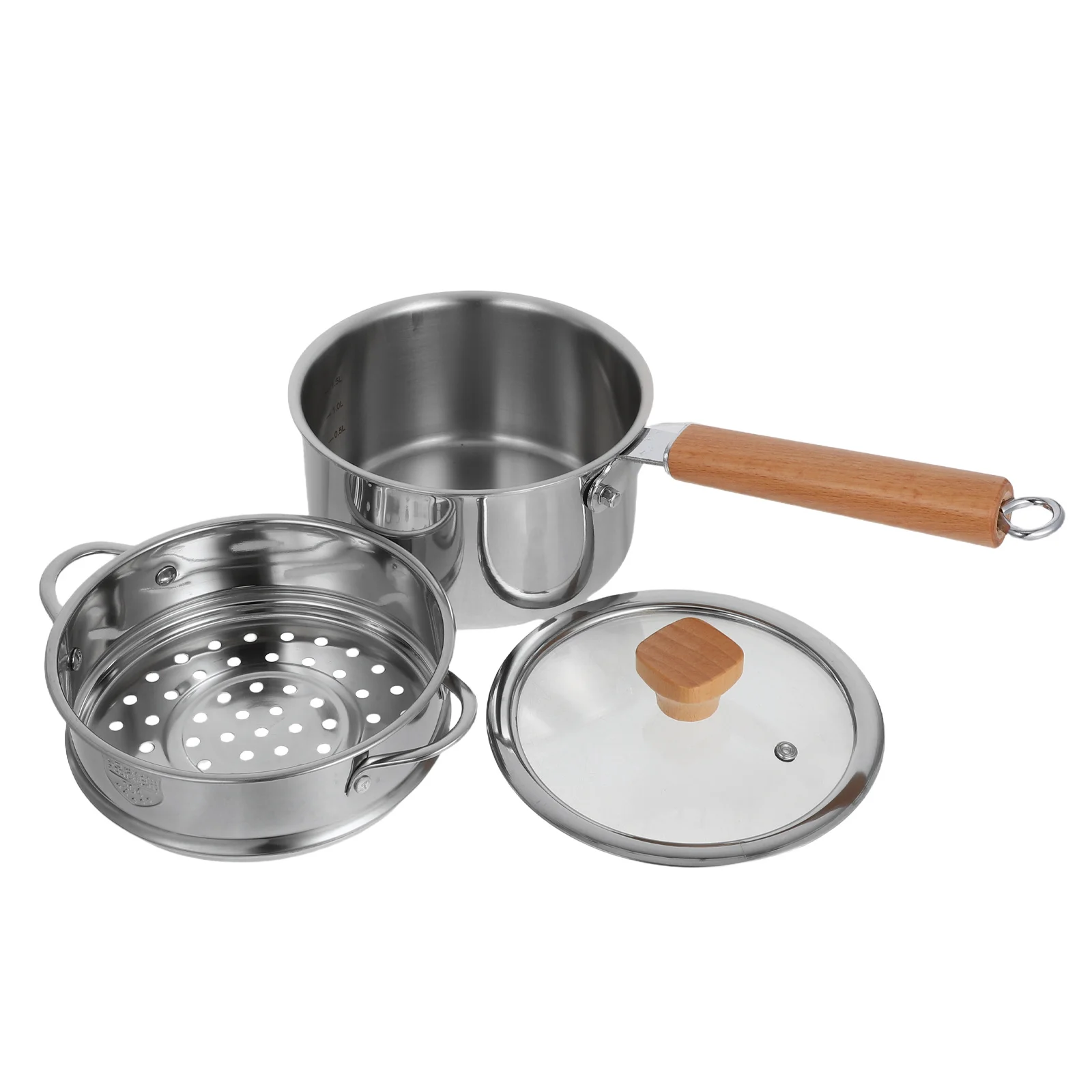 Stainless Steel Small Milk Pan Sauce Pan Handle Compact Design for Milk Cream Butter Heating Soup Pot Kitchen Cooking Pot
Stainless Steel Small Milk Pan Sauce Pan Handle Compact Design for Milk Cream Butter Heating Soup Pot Kitchen Cooking Pot