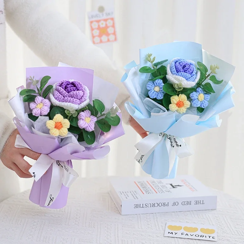 Artificial Flowers mothers day gift Artificial Crochet Flower Bouquet Hand-knitted Wedding Gifts Home decoration Birthday Party
Artificial Flowers mothers day gift Artificial Crochet Flower Bouquet Hand-knitted Wedding Gifts Home decoration Birthday Party