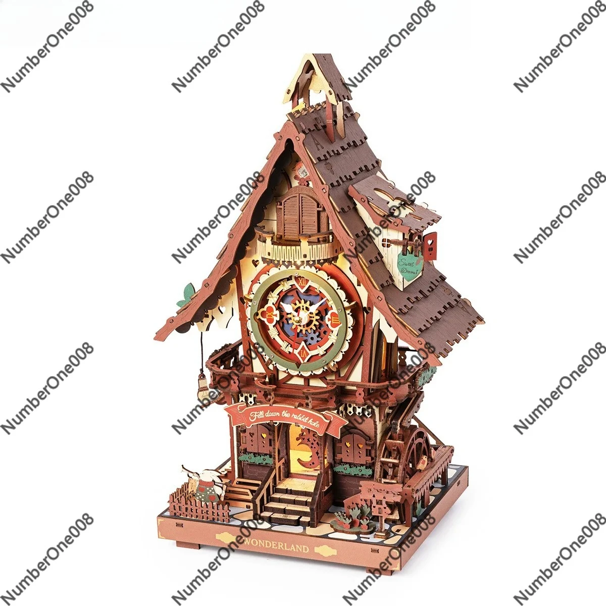 3D Wooden Cuckoo Clock Puzzle, Mechanical Model Building Kit 435 Pieces Pre Colored Wall Clock for Home Decor DIY Gift
3D Wooden Cuckoo Clock Puzzle, Mechanical Model Building Kit 435 Pieces Pre Colored Wall Clock for Home Decor DIY Gift