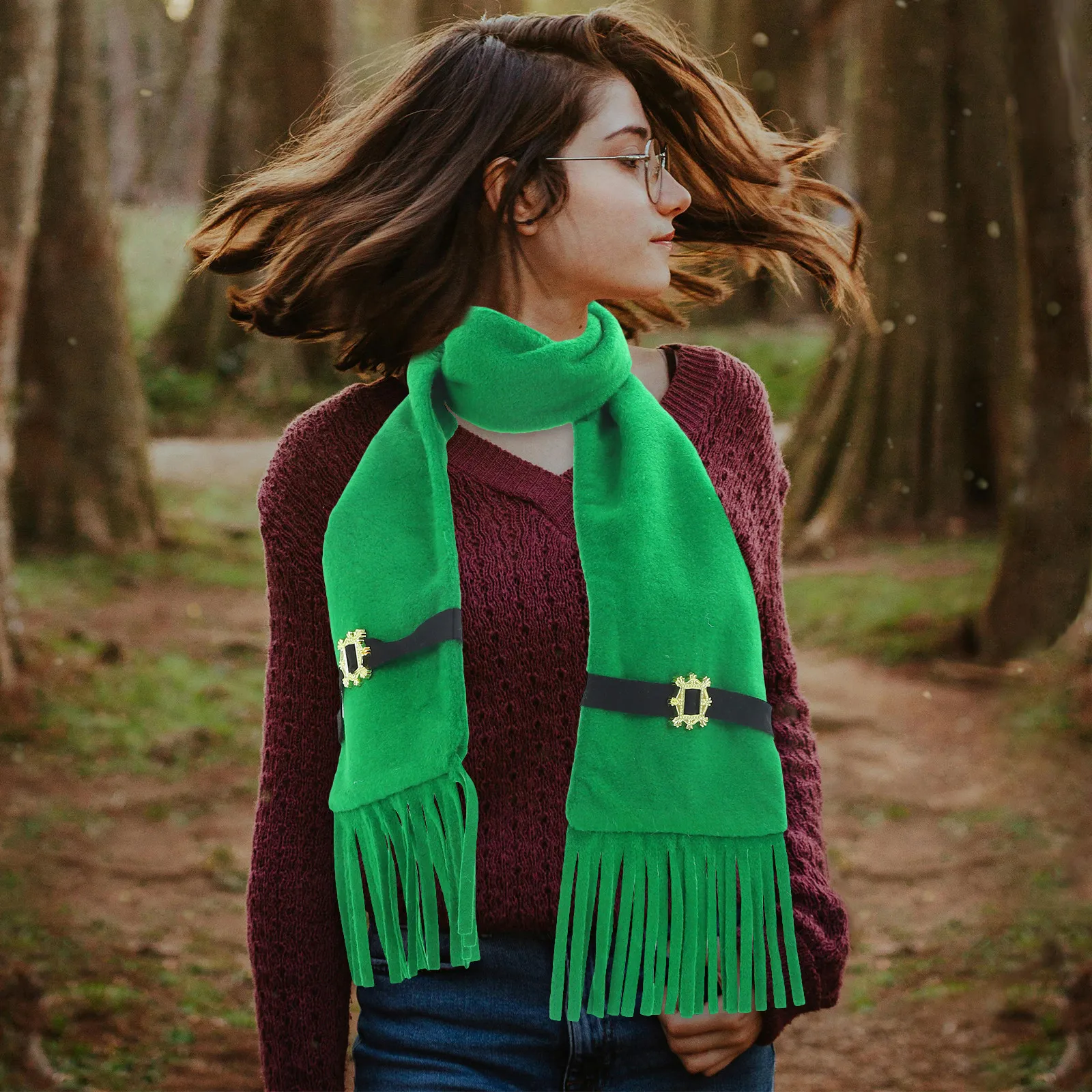 Warm Irish Theme Green Scarf Thick Decorative St Patrick's Day Party Accessories Winter Scarf Women Festival Wear
Warm Irish Theme Green Scarf Thick Decorative St Patrick's Day Party Accessories Winter Scarf Women Festival Wear