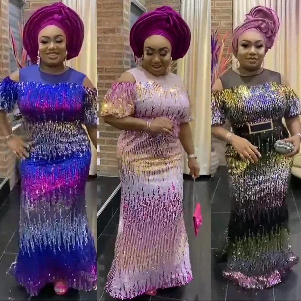 Luxury Sequins Bodycon Mermaid Dress for Women African Dashiki Evening Party Gown Muslim Abaya Dubai Kaftan Robe Ankara Vestidos
Luxury Sequins Bodycon Mermaid Dress for Women African Dashiki Evening Party Gown Muslim Abaya Dubai Kaftan Robe Ankara Vestidos