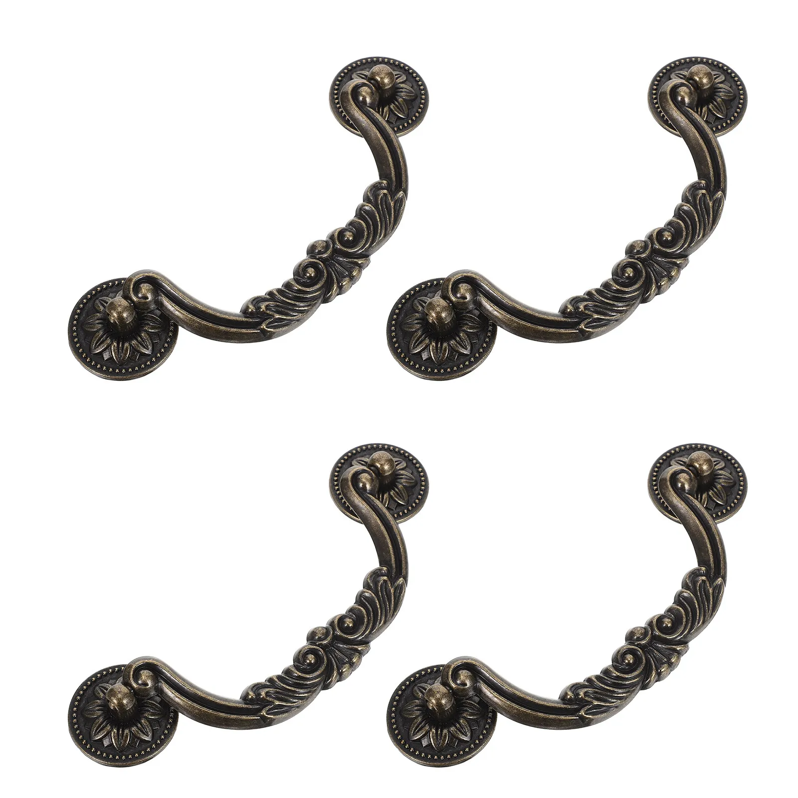 4Pcs Furniture Cabinet Handles Vintage Zinc Alloy Decorative Drawer Pulls for Kitchen Wardrobe Dresser Hardware Retro Cabinet
4Pcs Furniture Cabinet Handles Vintage Zinc Alloy Decorative Drawer Pulls for Kitchen Wardrobe Dresser Hardware Retro Cabinet