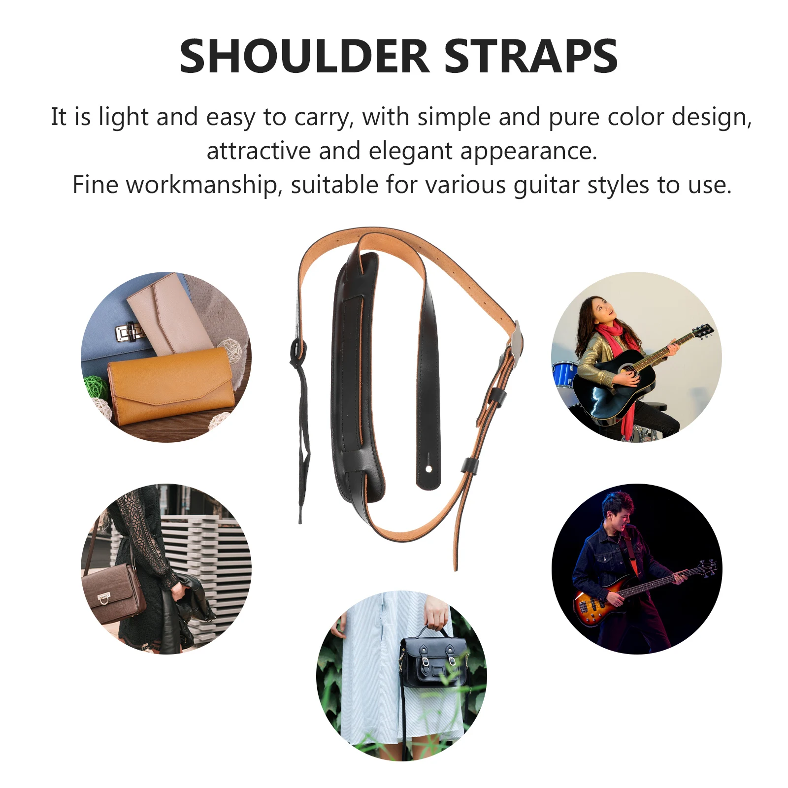 1Pc Stylish Cowhide Guitar Shoulder Strap Comfortable Strap Adjustable Length Guitar Accessory
1Pc Stylish Cowhide Guitar Shoulder Strap Comfortable Strap Adjustable Length Guitar Accessory