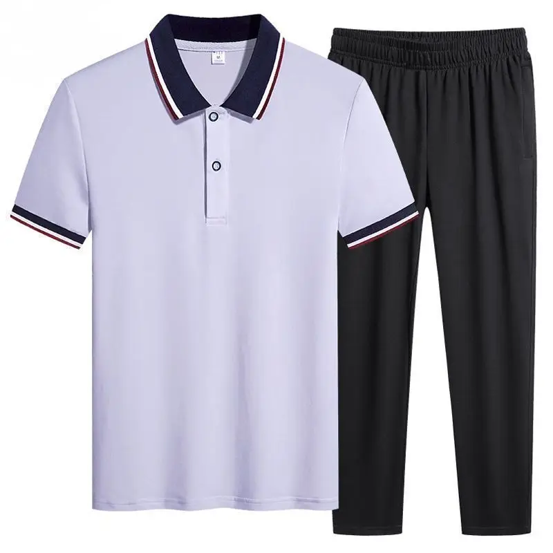 Men's Pure Cotton Short Sleeve Tracksuits Summer Casual Loose Fit Sportswear for Middle Aged Dad 2 Piece Set
Men's Pure Cotton Short Sleeve Tracksuits Summer Casual Loose Fit Sportswear for Middle Aged Dad 2 Piece Set