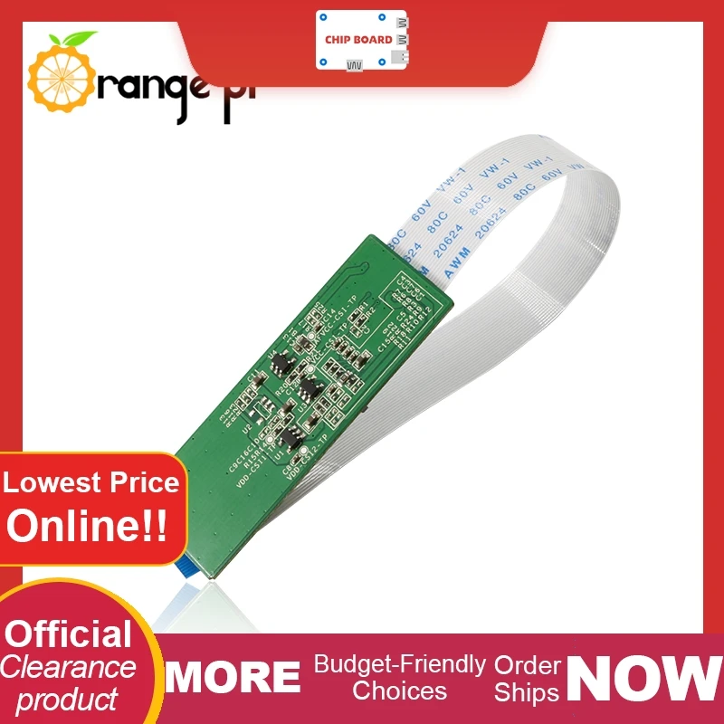 OPI 5MP OV5640 Camera: Auto-focus wide-angle lens module designed for Allwinner H3 boards.
OPI 5MP OV5640 Camera: Auto-focus wide-angle lens module designed for Allwinner H3 boards.