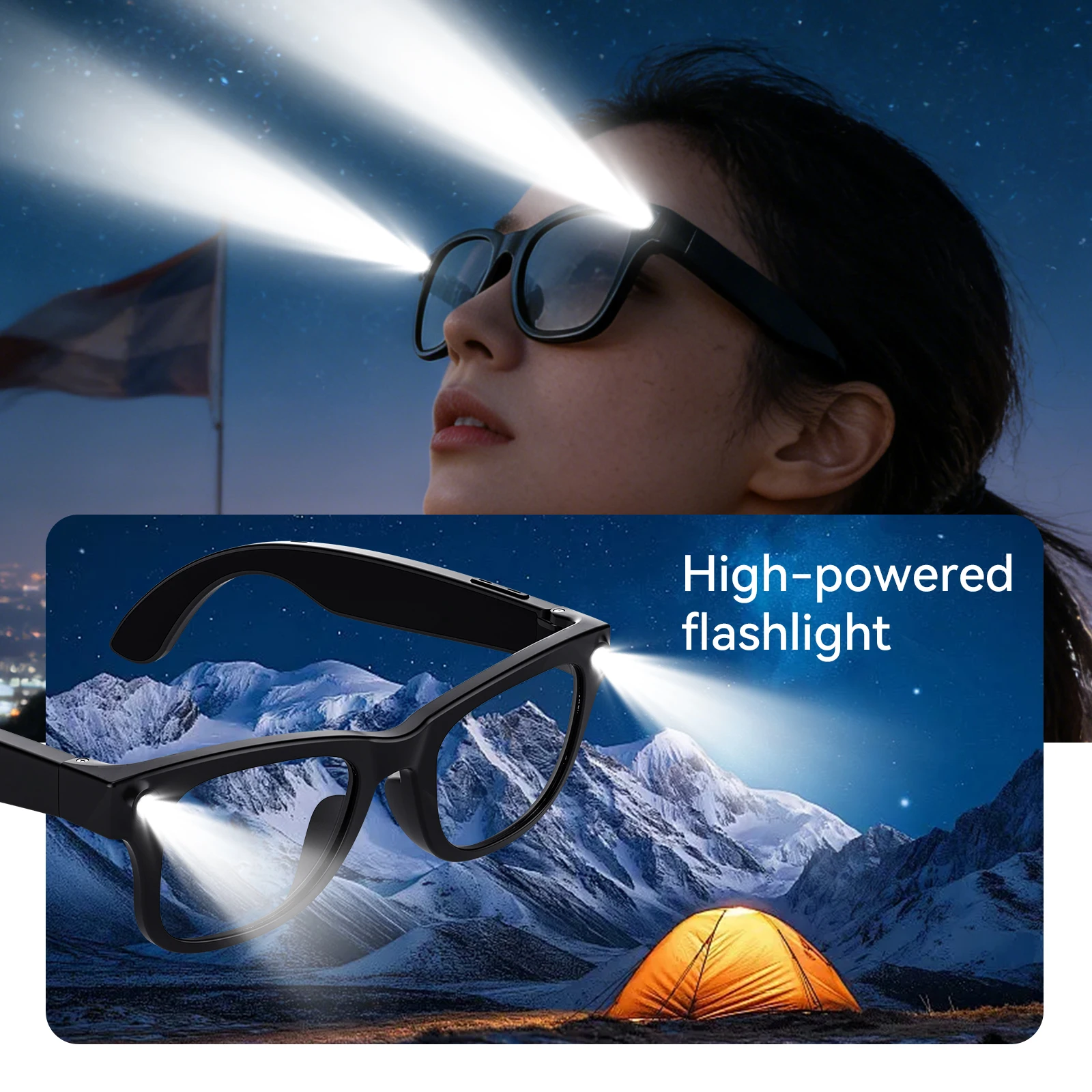 Новые умные очки с ИИ 2026 года: беспроводные звонки по Bluetooth, перевод в реальном времени, музыка, фонарик, длительное время работы, расширенная модель языковой базы
Новые умные очки с ИИ 2026 года: беспроводные звонки по Bluetooth, перевод в реальном времени, музыка, фонарик, длительное время работы, расширенная модель языковой базы