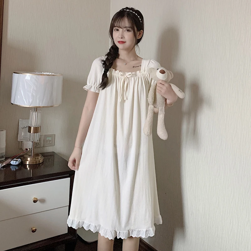 Summer Pure Cotton ort Sve Spwear Women's Loose Comfortable Materni Home Clothes Thin Spring Autumn Midi Dr
Summer Pure Cotton ort Sve Spwear Women's Loose Comfortable Materni Home Clothes Thin Spring Autumn Midi Dr