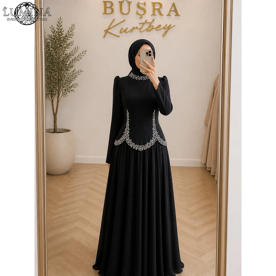 Lumina A Word Prom Dress Custom Made Luxury Elegant Party Dresses for Weddings Round Neck Beading Evening Dresses Wedding Women
Lumina A Word Prom Dress Custom Made Luxury Elegant Party Dresses for Weddings Round Neck Beading Evening Dresses Wedding Women
