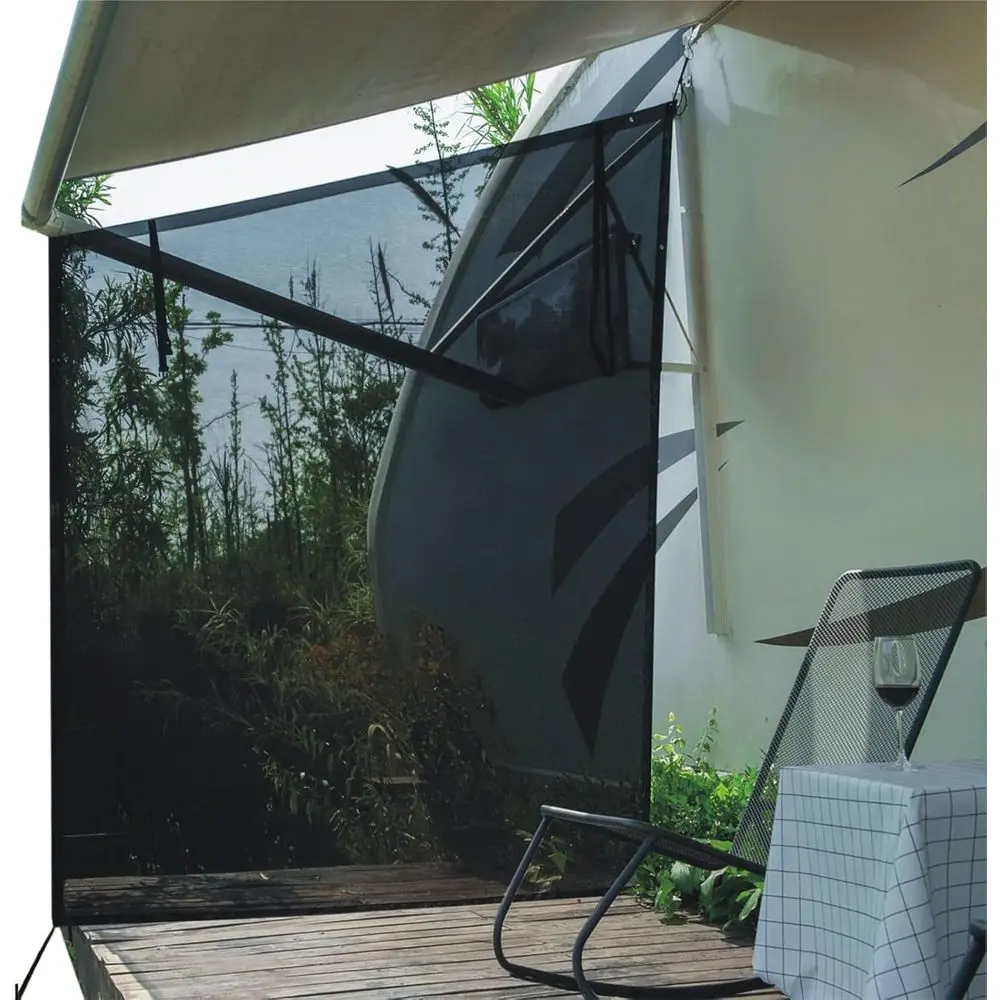 RV Awning Side Shade- 9'X7' -Second Generation RV Awning Side Shade Sn Signiicantly Improves Shadew and Privacy.Unil RV Awning S
RV Awning Side Shade- 9'X7' -Second Generation RV Awning Side Shade Sn Signiicantly Improves Shadew and Privacy.Unil RV Awning S
