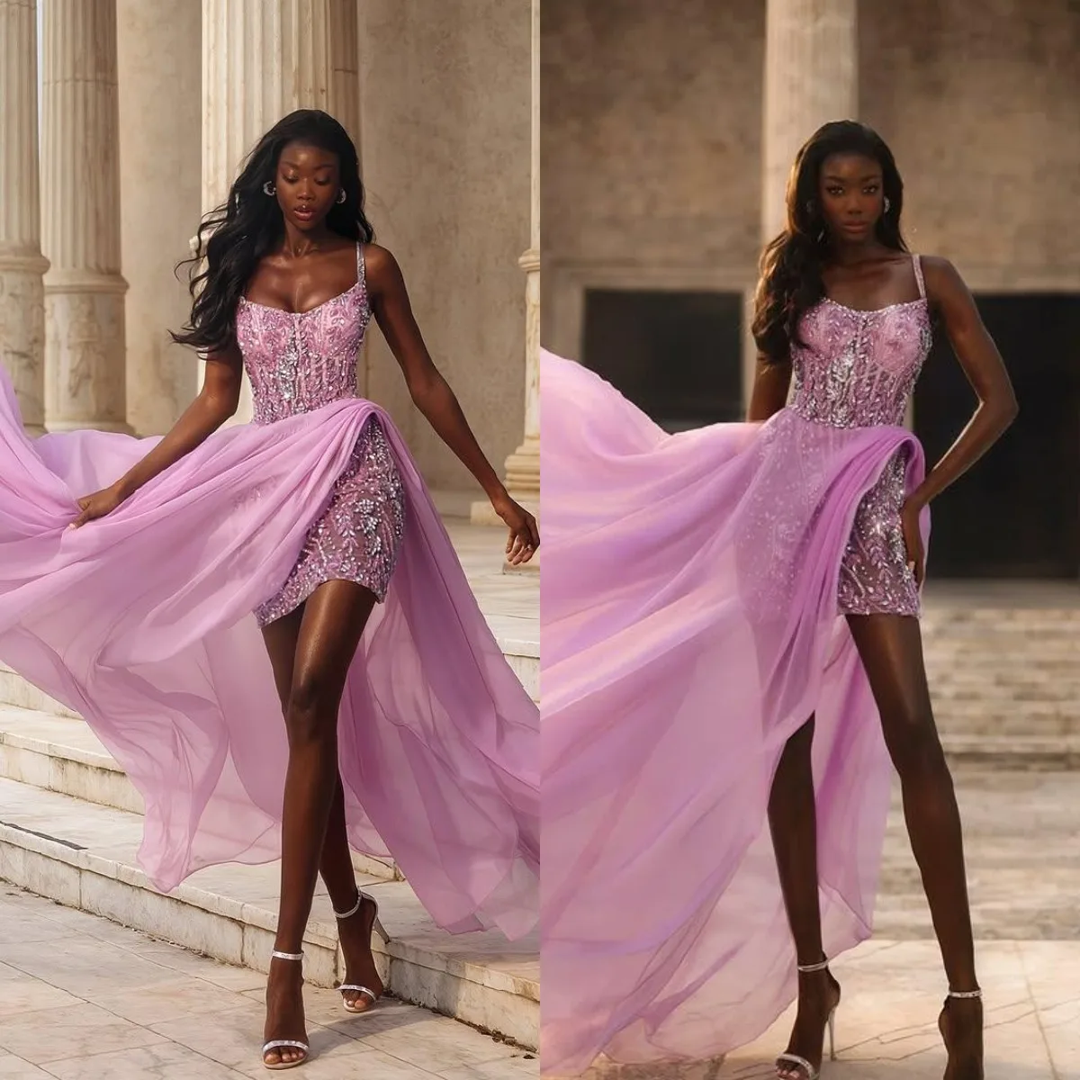 Exquisite Evening Dresses Crystal Mermaid Prom Dress Spaghetti Straps Sleeveless Customized Party Gown Vestidos De Noche
Exquisite Evening Dresses Crystal Mermaid Prom Dress Spaghetti Straps Sleeveless Customized Party Gown Vestidos De Noche