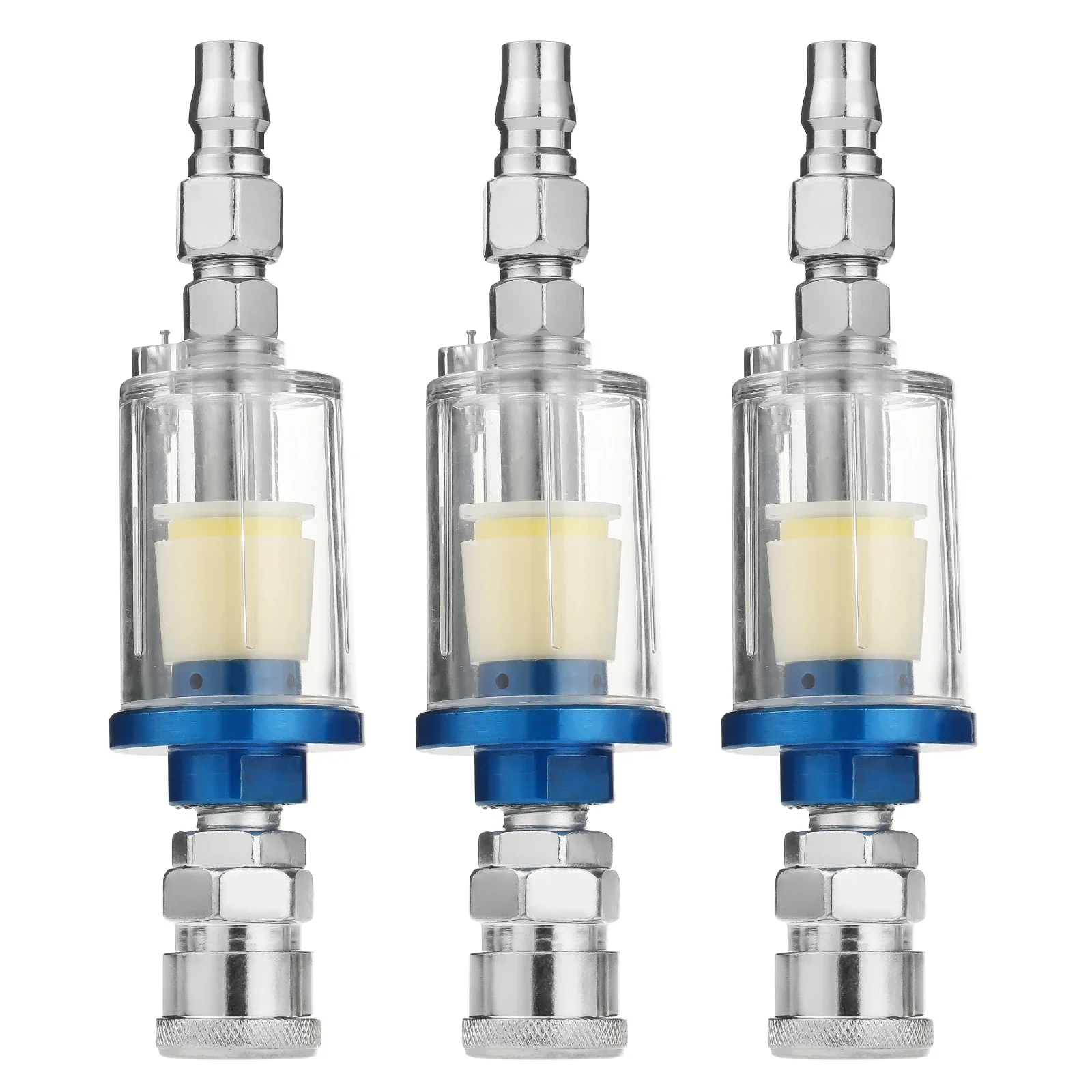 3Pcs Gear Spray Gun Water Oil Separator Filter,Universal 1/4" NPT Inlet and Outlet Design for Paint Spray Gun and Air Compressor
3Pcs Gear Spray Gun Water Oil Separator Filter,Universal 1/4" NPT Inlet and Outlet Design for Paint Spray Gun and Air Compressor