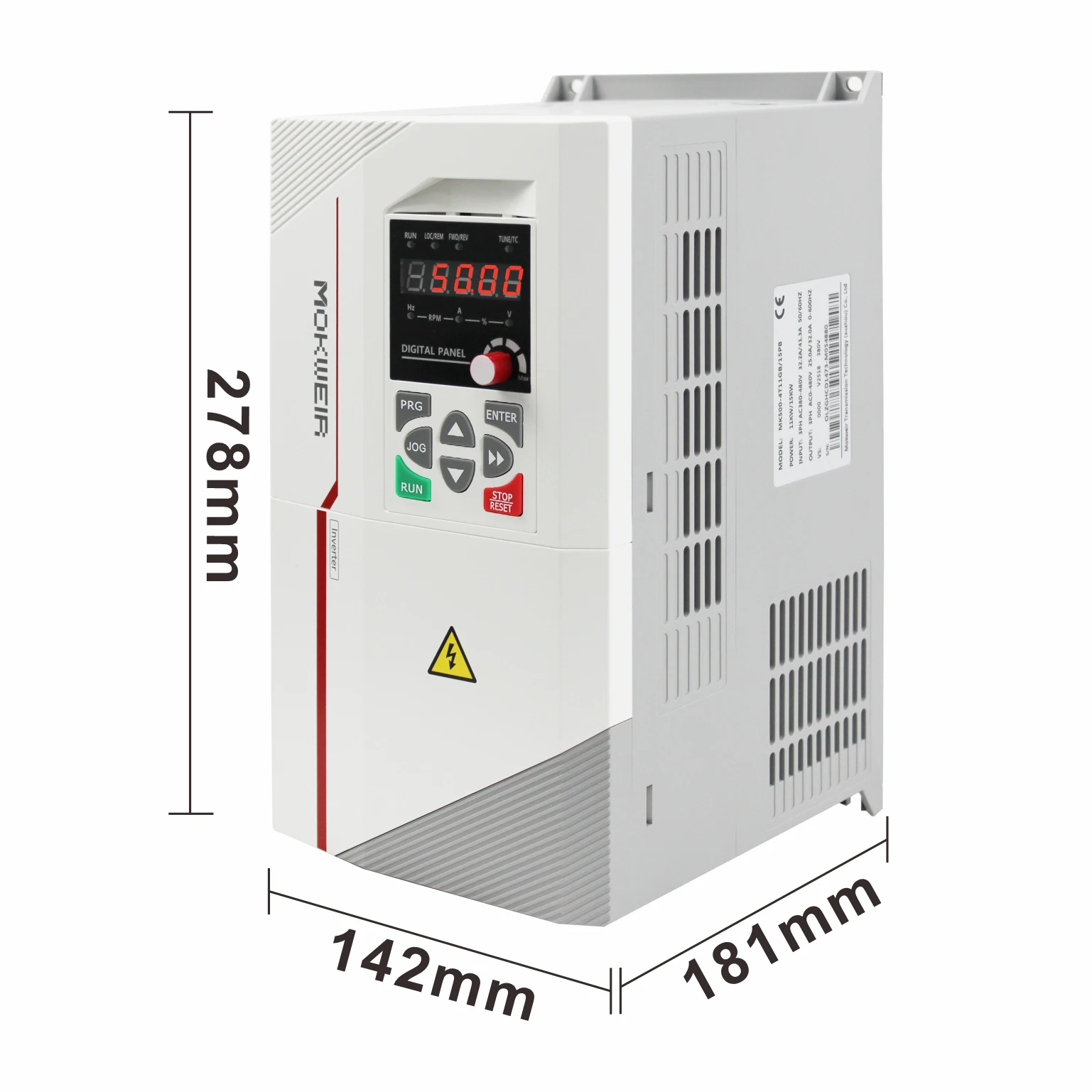 Industrial Control MK500 5.5-7.5kw Vector Control 220v 3 Phase AC Inverter VFD Motor Speed Drive CE Certified 24-Month Warranty
Industrial Control MK500 5.5-7.5kw Vector Control 220v 3 Phase AC Inverter VFD Motor Speed Drive CE Certified 24-Month Warranty