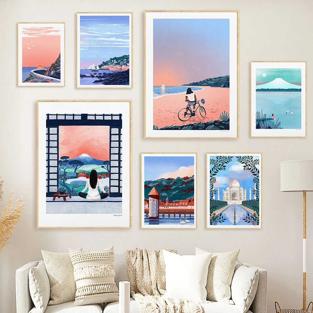Lucerne Switzerland Travel Wall Art Poster Print Japan Mousehole Sea View Taj Mahal Landscape Canvas Painting Room Home Decor
Lucerne Switzerland Travel Wall Art Poster Print Japan Mousehole Sea View Taj Mahal Landscape Canvas Painting Room Home Decor