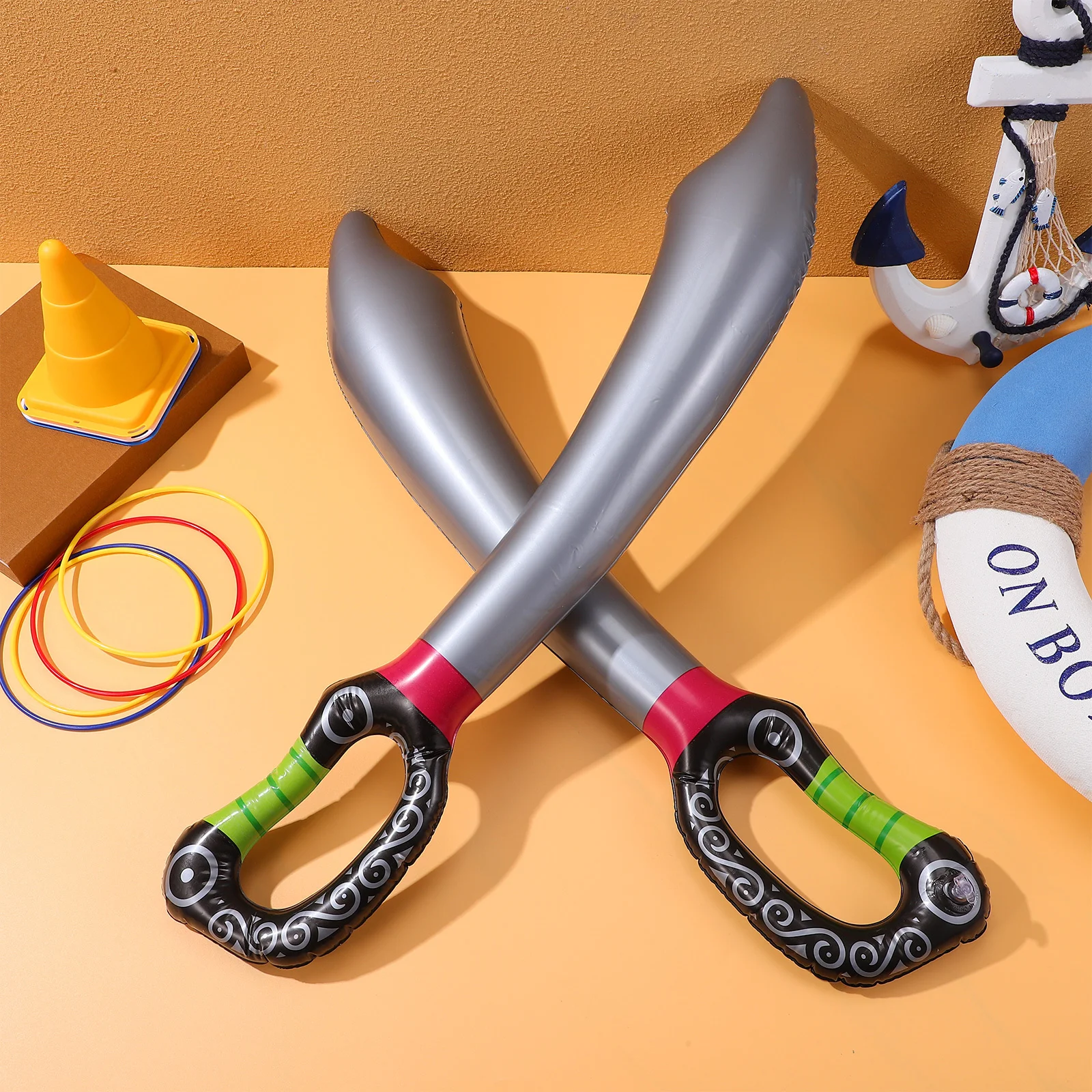 12Pcs Pirate Inflatable Swords PVC Simulation Props Festival Cosplay Stage Performance Kids Role Play Inflatable Toy
12Pcs Pirate Inflatable Swords PVC Simulation Props Festival Cosplay Stage Performance Kids Role Play Inflatable Toy