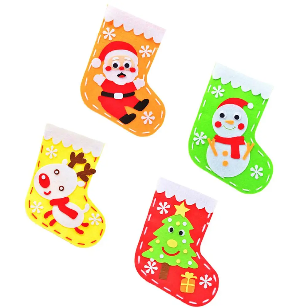 4 Pcs Christmas Stockings Decorations Kids Toys H made DIY Material Xmas Embellishment Accessories Stylish Craft Project
4 Pcs Christmas Stockings Decorations Kids Toys H made DIY Material Xmas Embellishment Accessories Stylish Craft Project