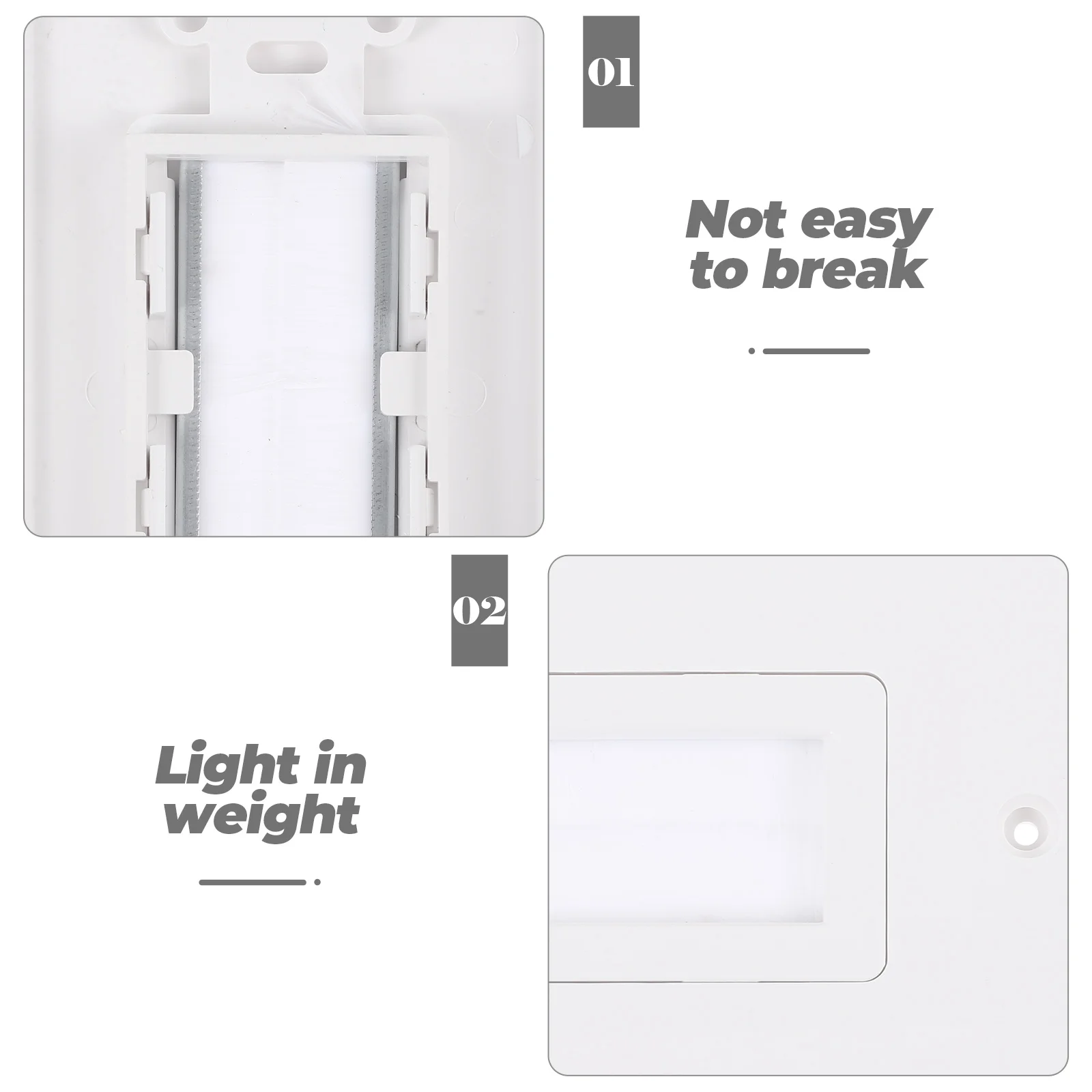 Brush Plate For Cable Management Pass Through Insert Wall Cable Organizer Panel Cord Hider For Speaker Wires Power
Brush Plate For Cable Management Pass Through Insert Wall Cable Organizer Panel Cord Hider For Speaker Wires Power