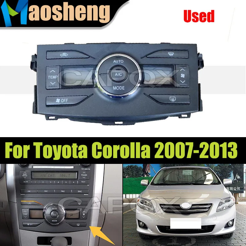 Б/у автомобильная автоматическая панель управления кондиционером для Toyota Corolla 2007-2013, переключатель управления кондиционером
Б/у автомобильная автоматическая панель управления кондиционером для Toyota Corolla 2007-2013, переключатель управления кондиционером