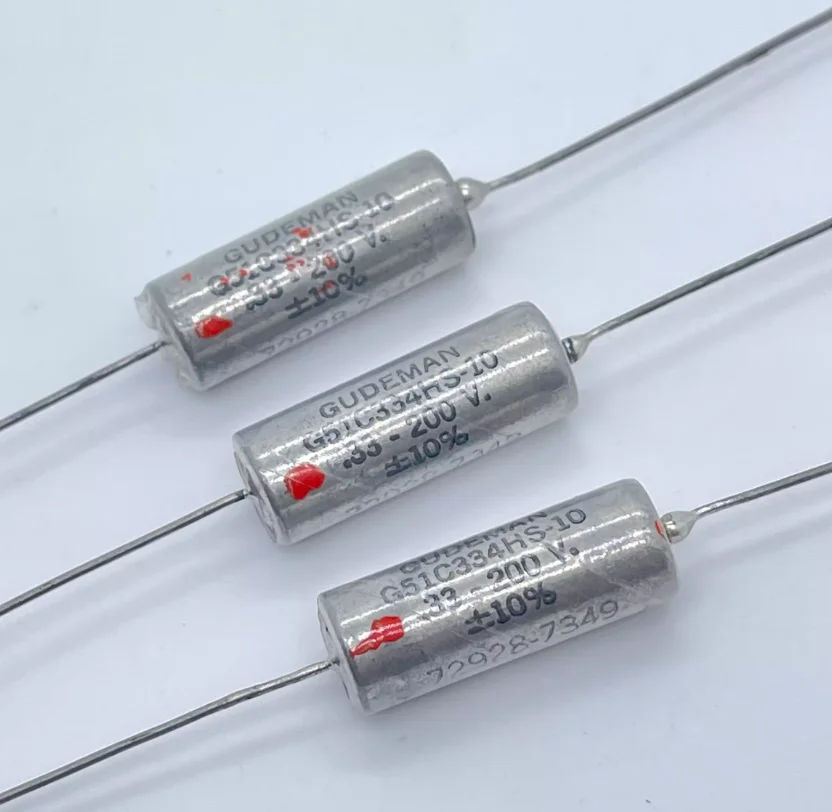 GUDEMAN 0.33UF 200V Antique High-End Audio Coupling Oil-Filled Capacitor. Dimensions: 10 * 27.5mm. Original stock available.
GUDEMAN 0.33UF 200V Antique High-End Audio Coupling Oil-Filled Capacitor. Dimensions: 10 * 27.5mm. Original stock available.