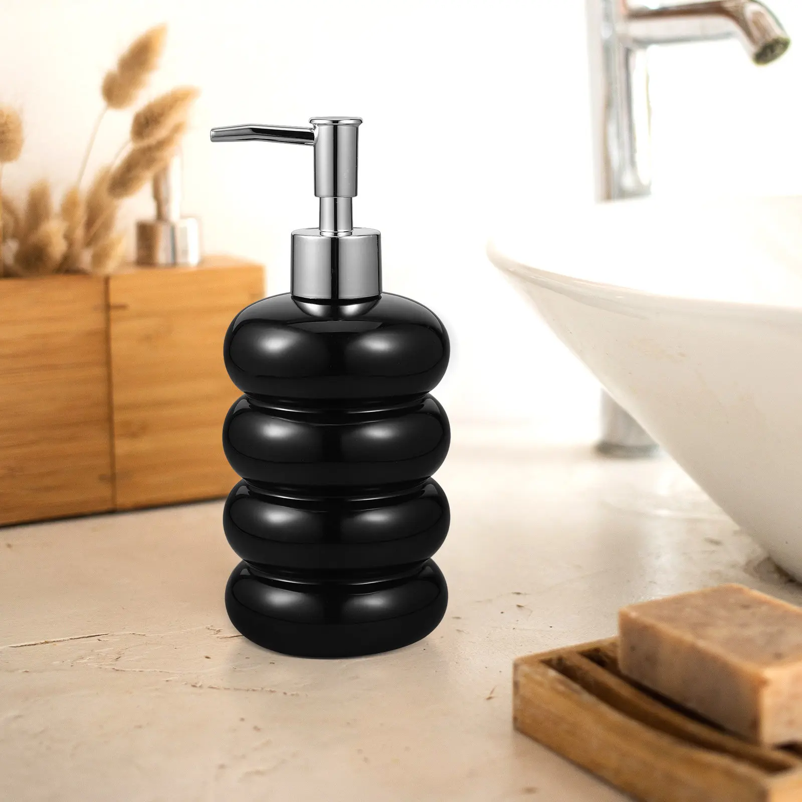 Ceramic Soap Dispenser Elegant Reusable Press Type Lotion Dispenser for Bathroom Kitchen Office Home Use Liquid Soap Shampoo
Ceramic Soap Dispenser Elegant Reusable Press Type Lotion Dispenser for Bathroom Kitchen Office Home Use Liquid Soap Shampoo