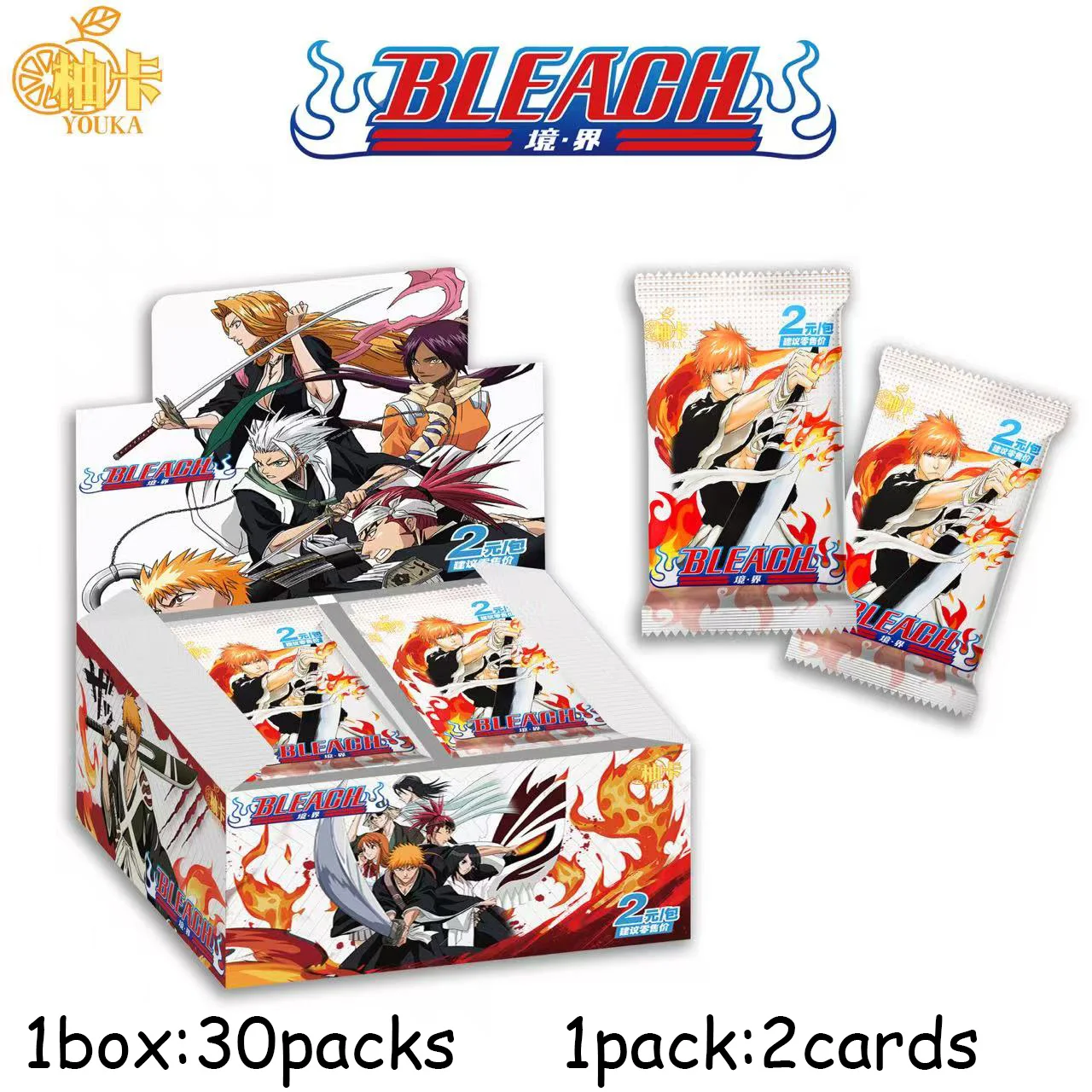 YOUKA Bleach Collection Cards Kurosaki Booster Box Trading Full Set Rare UR MSP Flash Cards Character Collection Cards for Gift
YOUKA Bleach Collection Cards Kurosaki Booster Box Trading Full Set Rare UR MSP Flash Cards Character Collection Cards for Gift