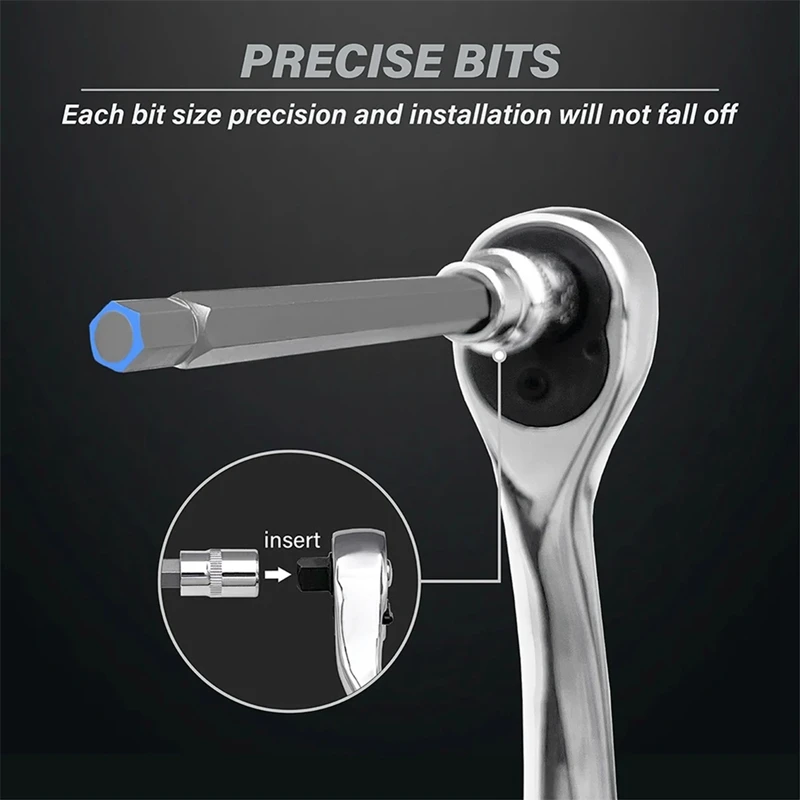 Набор удлиненных шестигранных головок, 7 шт. H3-H10 -V, привод 3/8 дюйма, длина 110 мм-A56M
Набор удлиненных шестигранных головок, 7 шт. H3-H10 -V, привод 3/8 дюйма, длина 110 мм-A56M