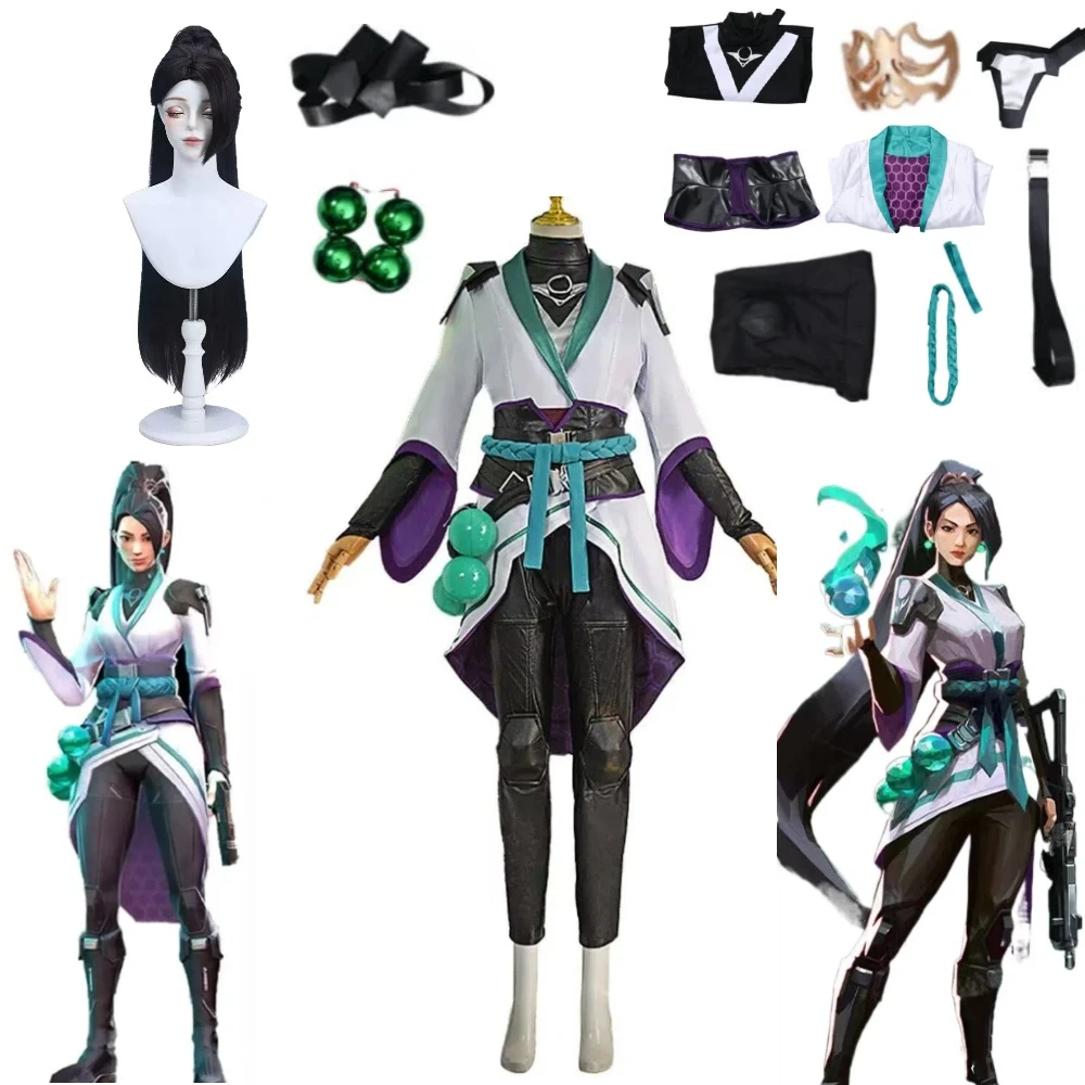 Valorant Sage Cosplay Costume New Skin Sexy Lolita Dress Full Set Halloween Carnival Women Game Role Play Uniform Anime Outfit
Valorant Sage Cosplay Costume New Skin Sexy Lolita Dress Full Set Halloween Carnival Women Game Role Play Uniform Anime Outfit