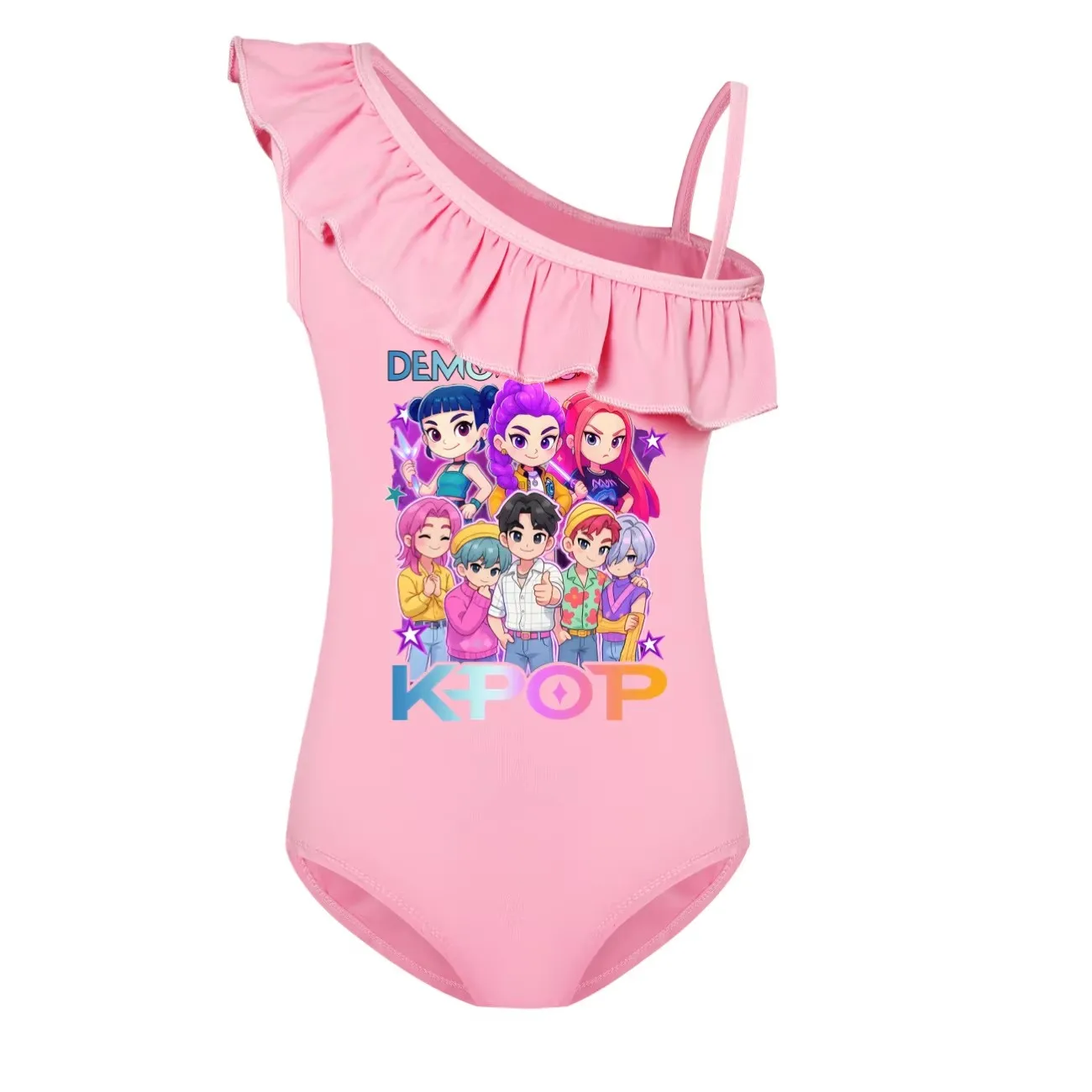 KPop Demon Hunters Kids Toddler Girls Swimwear 2pcs Set One Piece BeachWear Swimming Suit with Cap Child Cartoon Swimsuit 4982
KPop Demon Hunters Kids Toddler Girls Swimwear 2pcs Set One Piece BeachWear Swimming Suit with Cap Child Cartoon Swimsuit 4982