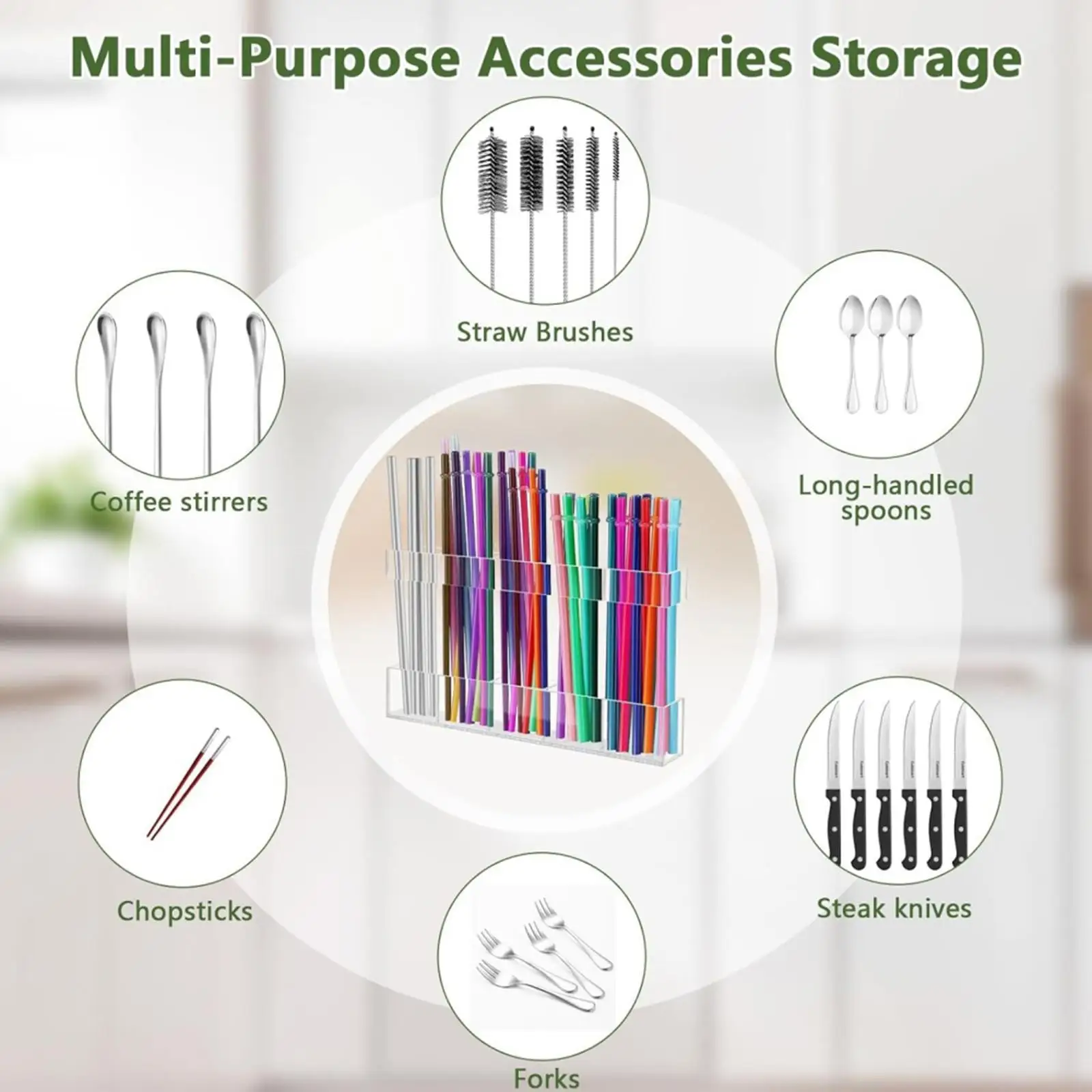 Straw Holders Dispenser Storage Reusable Cabinet Multipurpose Organizer Container for Cafe Spoons Cupboard Coffee Stirrers
Straw Holders Dispenser Storage Reusable Cabinet Multipurpose Organizer Container for Cafe Spoons Cupboard Coffee Stirrers