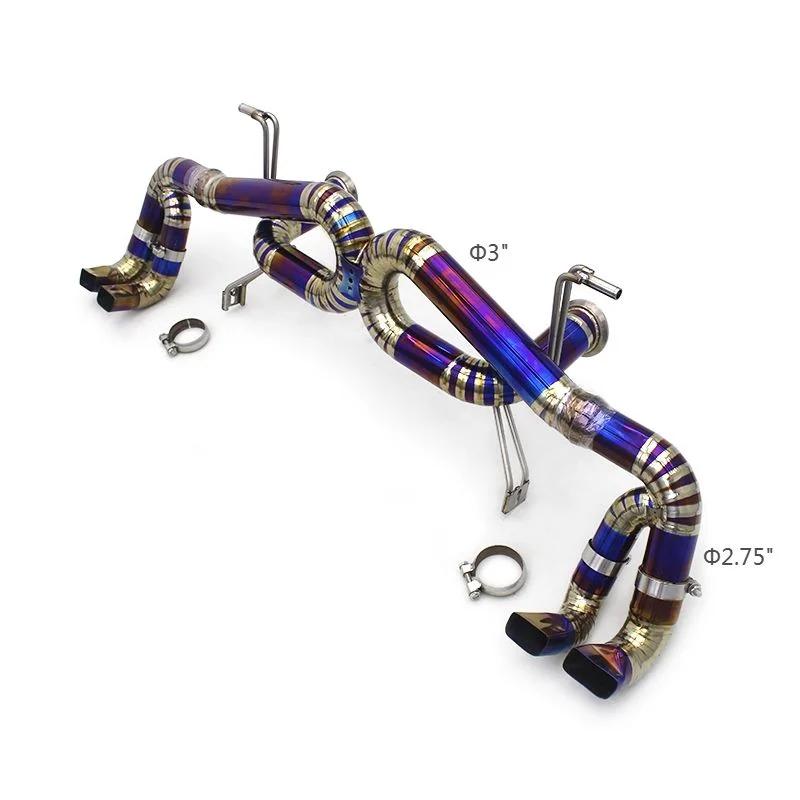Yooking Performance Catback For Audi R8 V10 5.2 2017-2019 Sound Exhaust System Muffler Titanium Exhaust Pipe Cat Back Sport