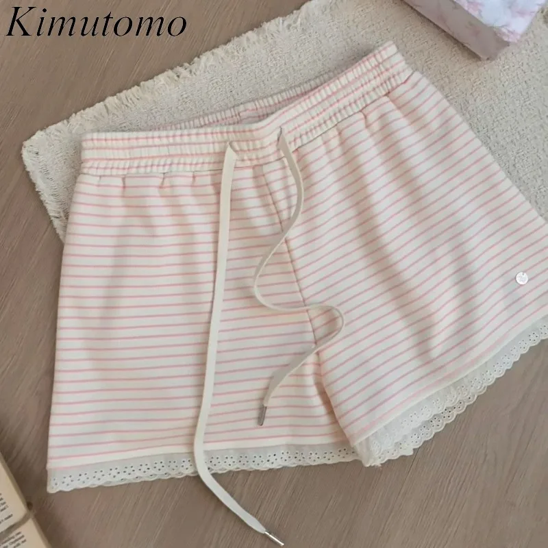 Kimutomo Women Shorts Lace Patchwork Sweet Summer Fashion High Waist Striped Wide Leg Grung Gothic Y2k Aesthetic Harajuku Shorts
Kimutomo Women Shorts Lace Patchwork Sweet Summer Fashion High Waist Striped Wide Leg Grung Gothic Y2k Aesthetic Harajuku Shorts
