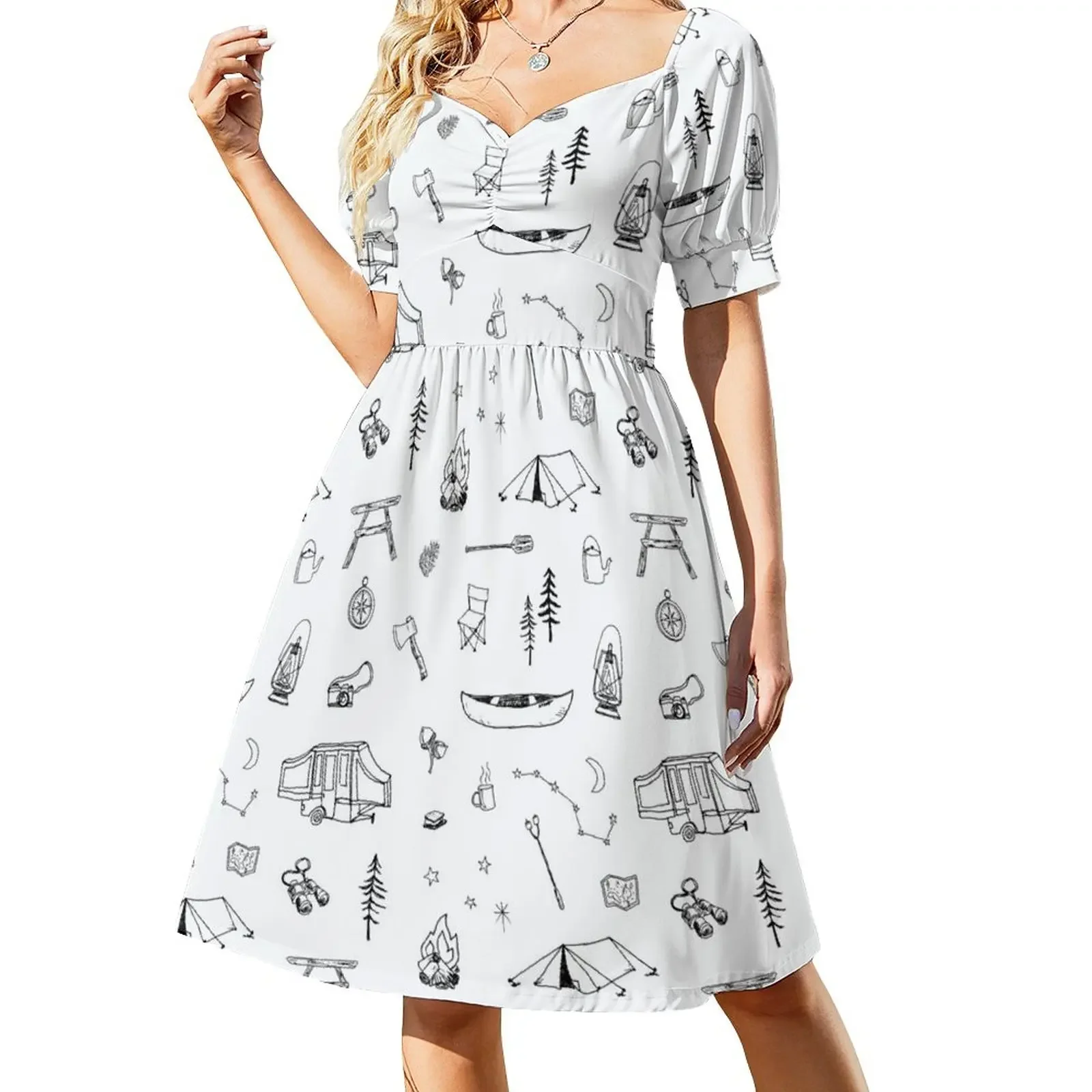 Simple Camping Short-Sleeved Dress fairy dress dress for women 2025 Women's summer dresses
Simple Camping Short-Sleeved Dress fairy dress dress for women 2025 Women's summer dresses