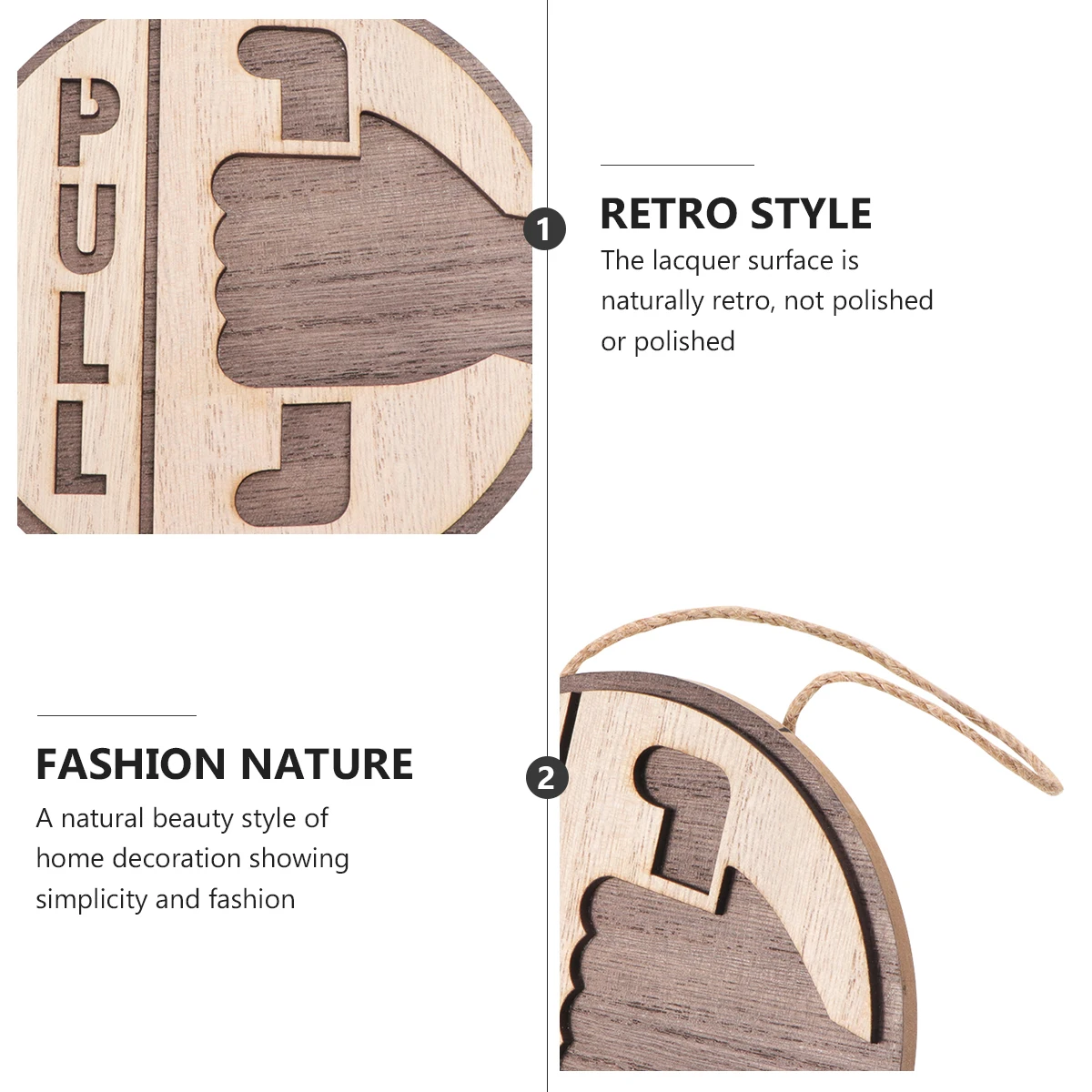 Wooden Door Sign Eco Friendly Push Pull Restaurant Hotel Home Cafe Decorative Sign Hanging Rope Design Easy Installation
Wooden Door Sign Eco Friendly Push Pull Restaurant Hotel Home Cafe Decorative Sign Hanging Rope Design Easy Installation
