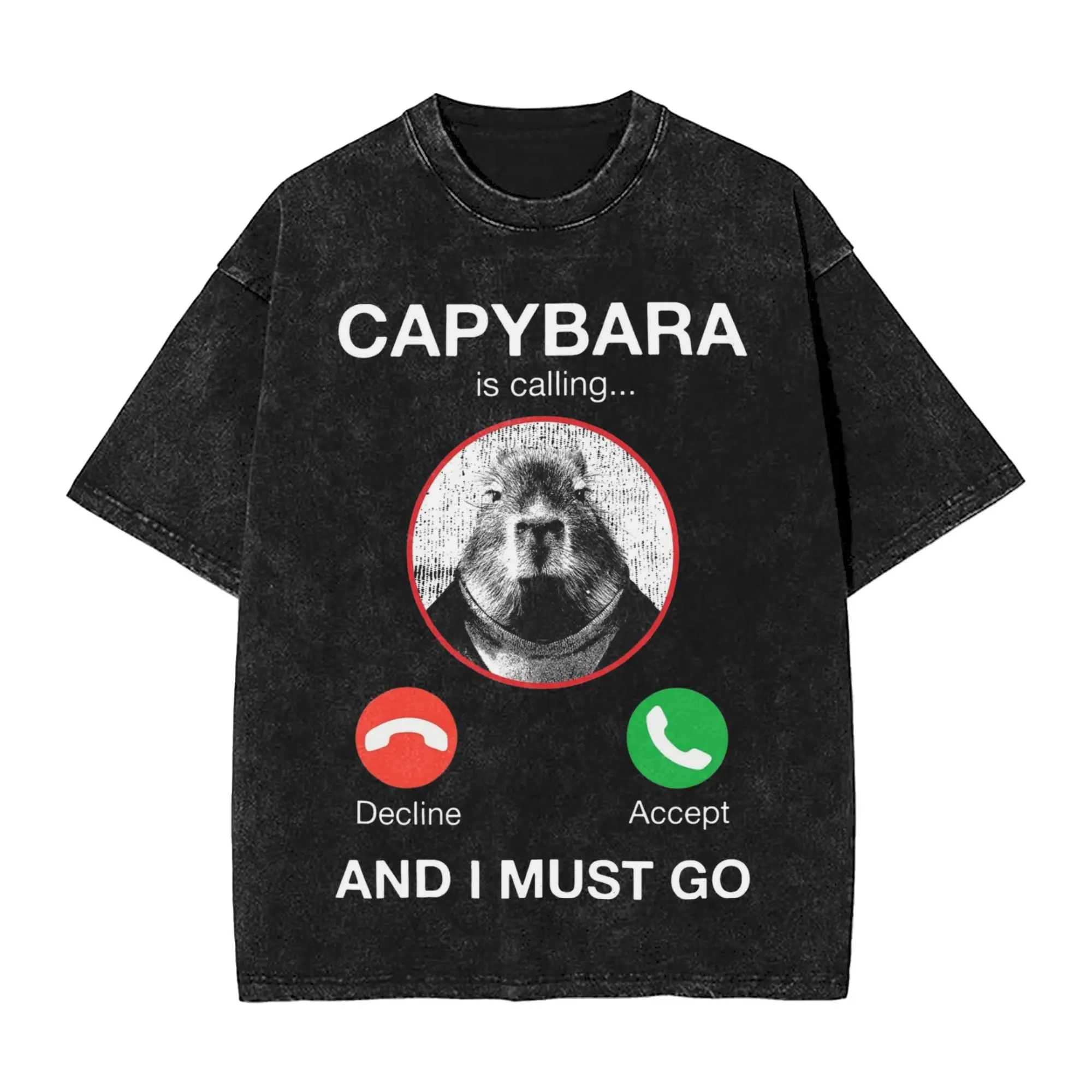 Capybara Is Calling And I Must Go Phone T Shirt Hip Hop Washed 100% Cotton Oversize T-Shirts Men Women Tops Streetwear Tee Shirt
Capybara Is Calling And I Must Go Phone T Shirt Hip Hop Washed 100% Cotton Oversize T-Shirts Men Women Tops Streetwear Tee Shirt