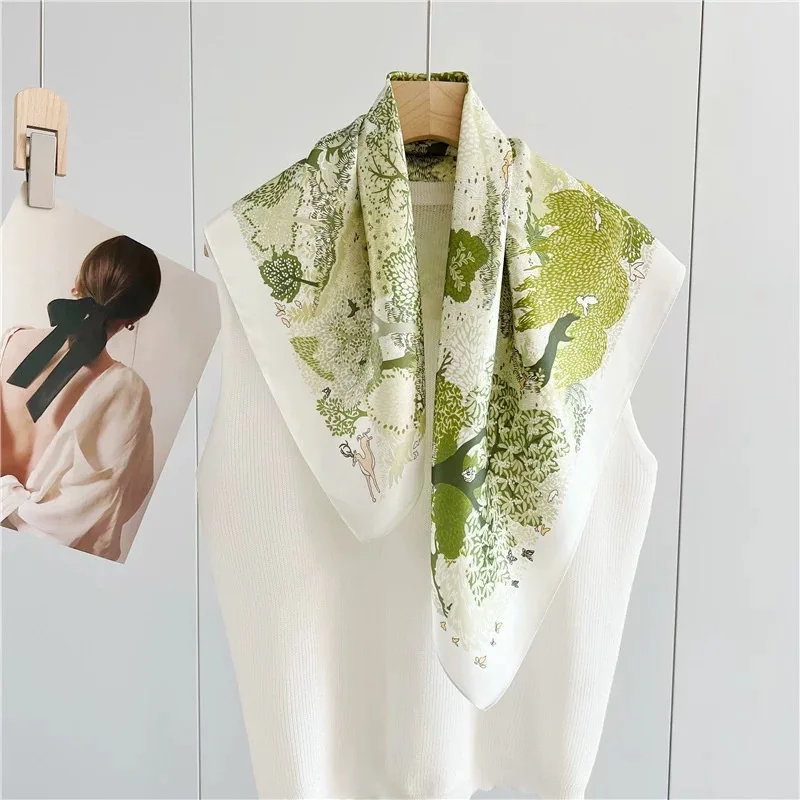New 100% Natural Silk Scarf Square Female Fashion Beach Pashmina Bufanda Folral Women Shawl Wraps Bandana Scarves Foulard sjaal
New 100% Natural Silk Scarf Square Female Fashion Beach Pashmina Bufanda Folral Women Shawl Wraps Bandana Scarves Foulard sjaal