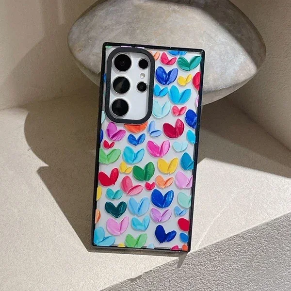 Colorful letters Hearts Acrylic Black Border Case for Samsung Galaxy S24 S23 S22 Ultra S24+ S23+ S22 Plus Cover Protective Shell
Colorful letters Hearts Acrylic Black Border Case for Samsung Galaxy S24 S23 S22 Ultra S24+ S23+ S22 Plus Cover Protective Shell