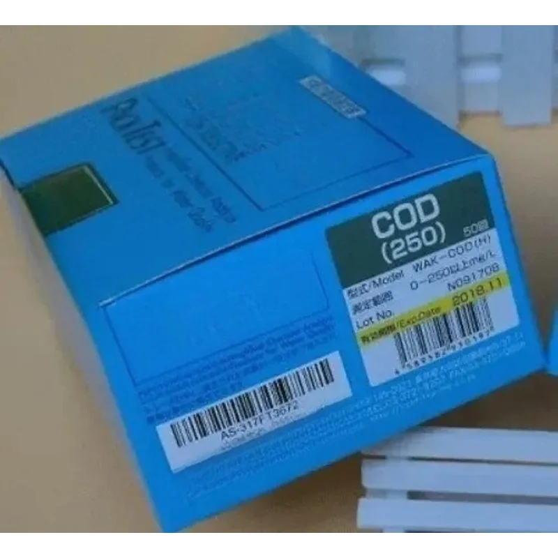 Common COD rapid water quality test box Chemical oxygen demand detection kit WAK-COD (H) 0-250
Common COD rapid water quality test box Chemical oxygen demand detection kit WAK-COD (H) 0-250