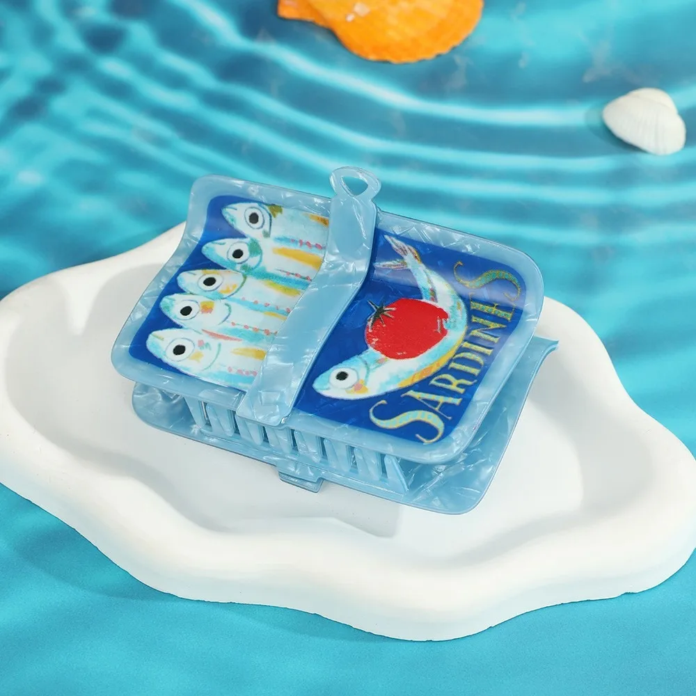 Hairpin Small Fish Hair Clip Pvc Sardine Can Ocean Animal Hair Claw Shark Clip Holiday Style Square Fish Grab Clip Travel
Hairpin Small Fish Hair Clip Pvc Sardine Can Ocean Animal Hair Claw Shark Clip Holiday Style Square Fish Grab Clip Travel