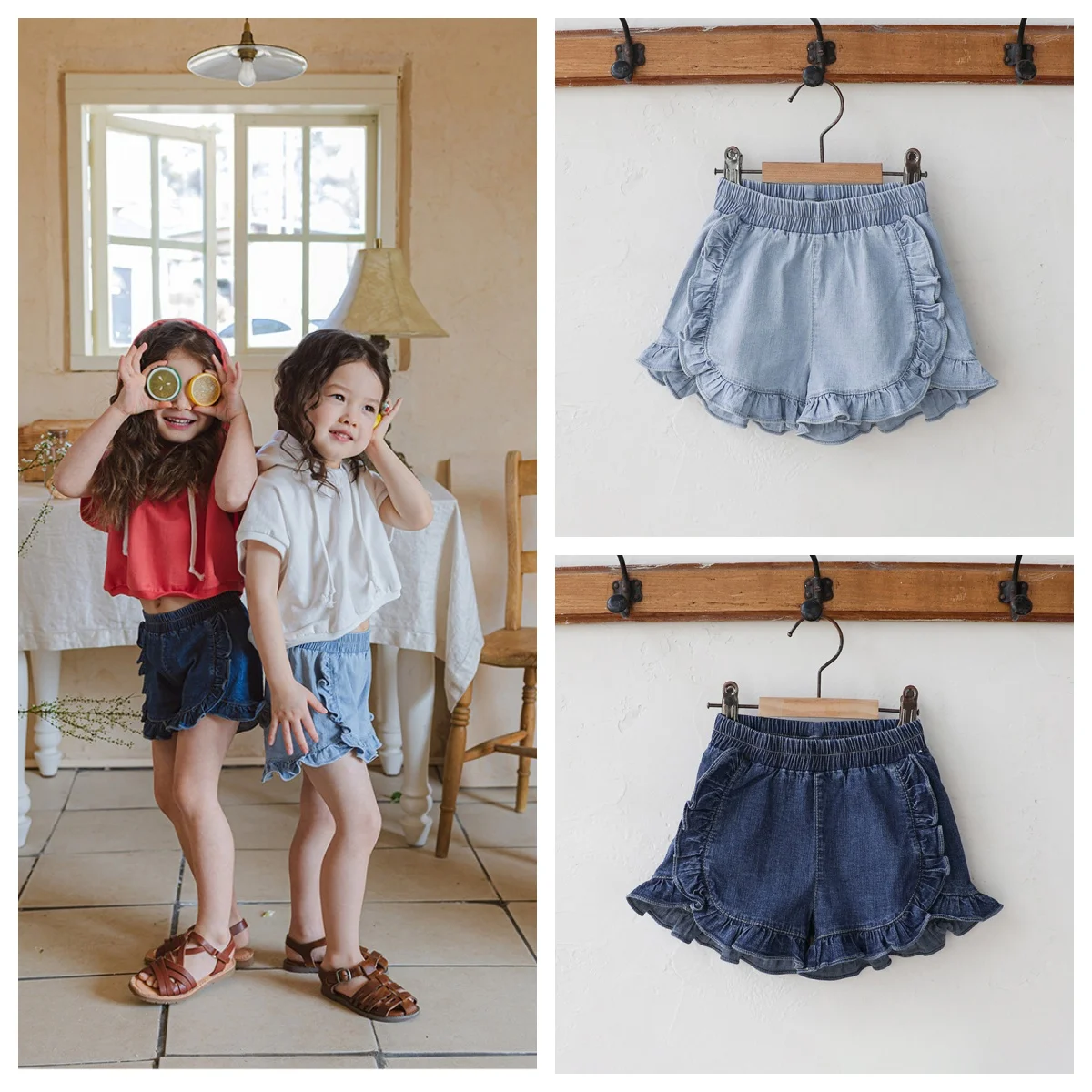 Baby Girls' Thin Cotton Denim Shorts With A Loose And Tight Waist That Are Versatile Children'S Summer New Shorts Pant
Baby Girls' Thin Cotton Denim Shorts With A Loose And Tight Waist That Are Versatile Children'S Summer New Shorts Pant