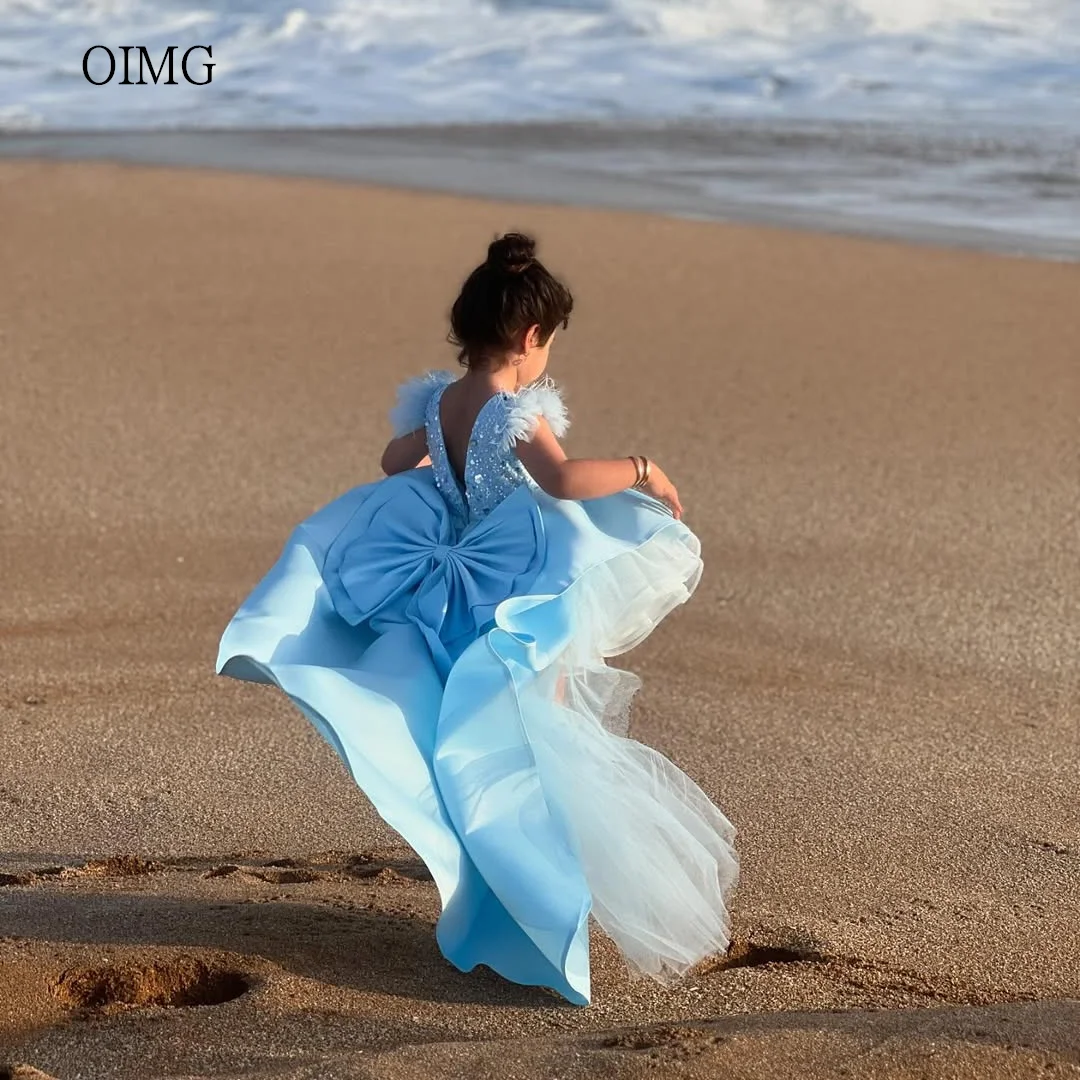 OIMG Gorgeous Blue Princess Sequined Flower Girl Dresses Bow Back Wedding Party Dress Asymmetry Birthday Dress Customized
OIMG Gorgeous Blue Princess Sequined Flower Girl Dresses Bow Back Wedding Party Dress Asymmetry Birthday Dress Customized