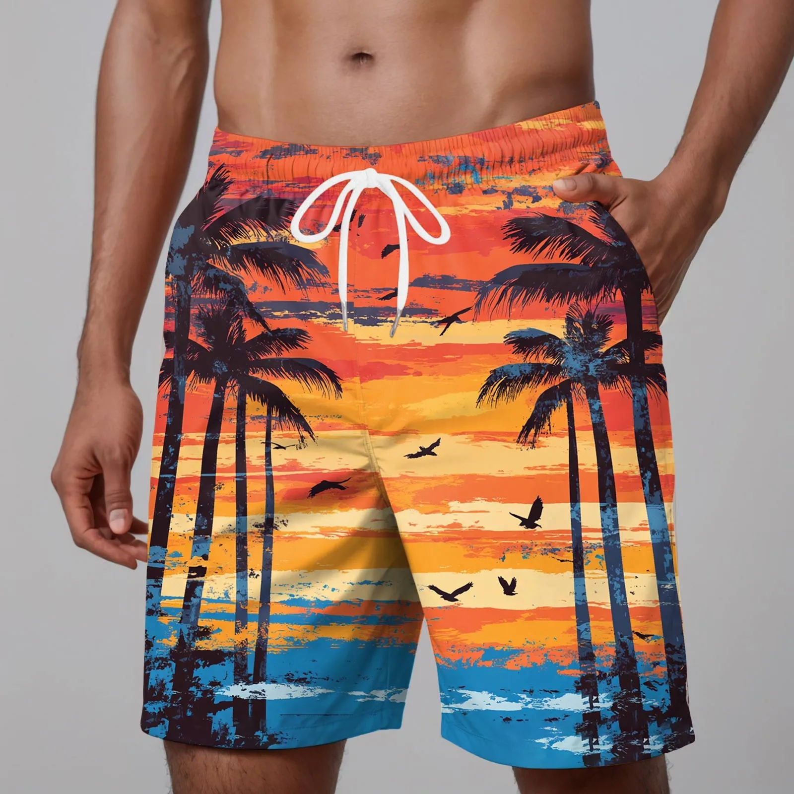 Fashion Tropical Palm Tree Print Men's Board Shorts 3D Print Men Beach Shorts Summer New Outdoor Party Holiday Sports Shorts
Fashion Tropical Palm Tree Print Men's Board Shorts 3D Print Men Beach Shorts Summer New Outdoor Party Holiday Sports Shorts
