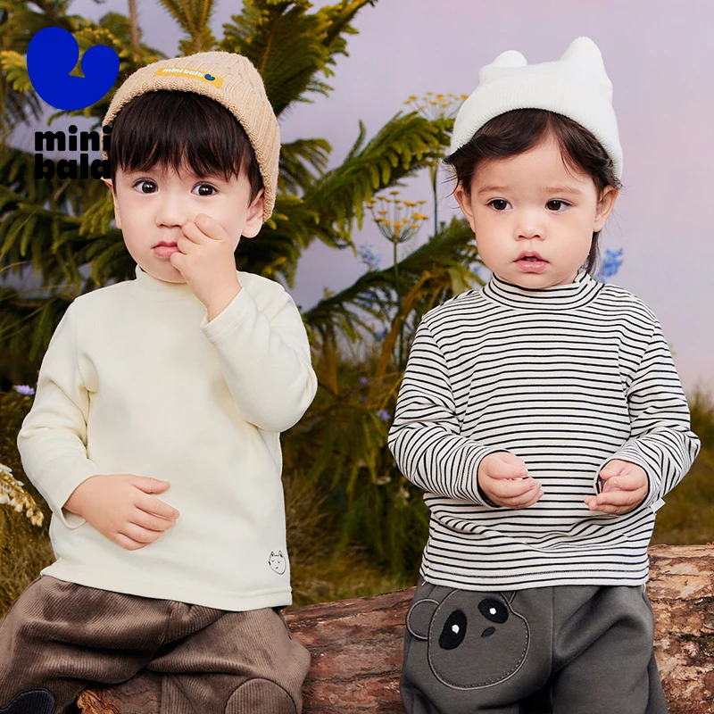 Mini Bala Long Sleeve T-Shirt for Boys and Girls Children Autumn and Winter Baby Warm Base Layer
Mini Bala Long Sleeve T-Shirt for Boys and Girls Children Autumn and Winter Baby Warm Base Layer