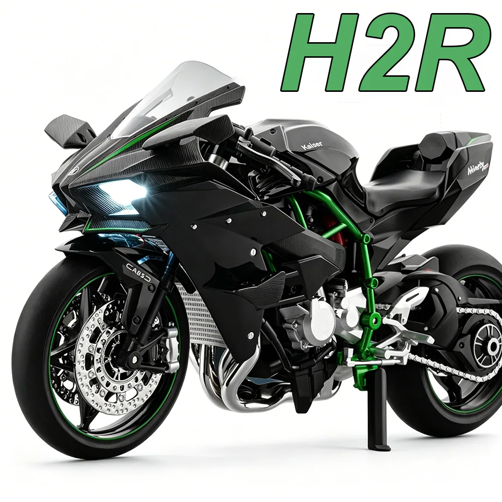 1:9 Kawasaki H2R S1000RR Motorcycle Toys Diecast Model Car Shock Absorption Front Wheel Steering Vehices for Kids Boys Gift
1:9 Kawasaki H2R S1000RR Motorcycle Toys Diecast Model Car Shock Absorption Front Wheel Steering Vehices for Kids Boys Gift