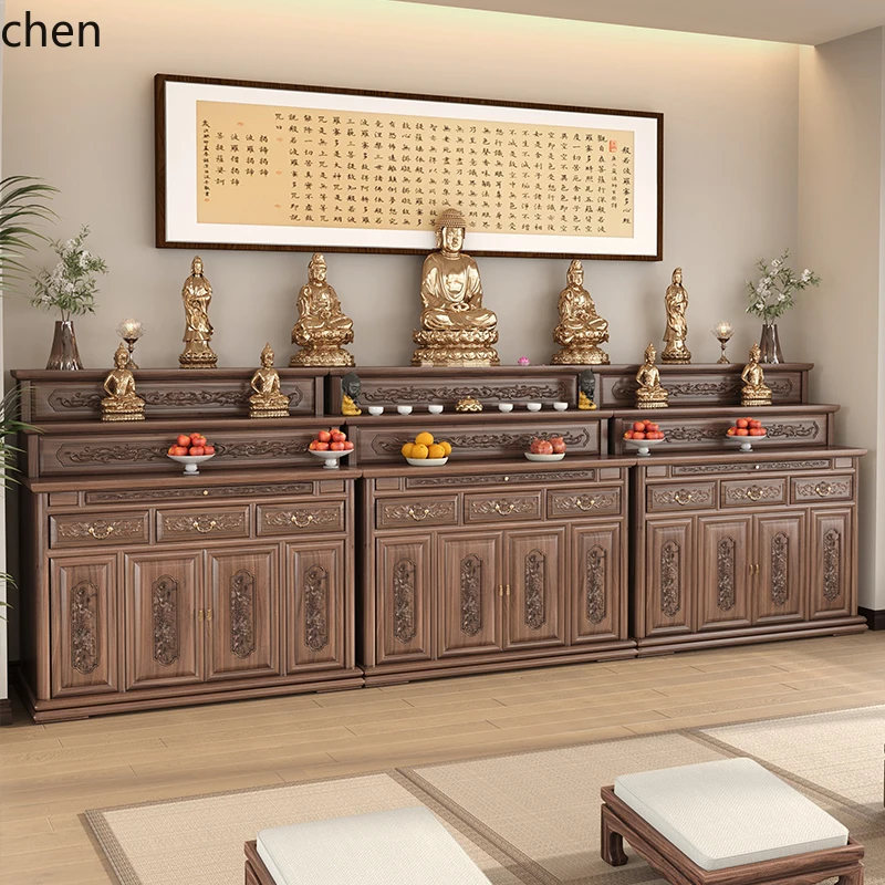 ZML Buddhist hall offering table incense table household carved solid wood offering cabinet incense table
ZML Buddhist hall offering table incense table household carved solid wood offering cabinet incense table