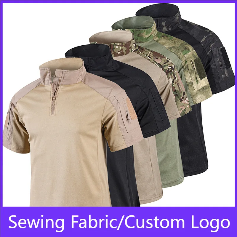 Men's Tactical Combat T-Shirts Quick Dry Breathable Half-Zip Short Sleeve Military Shirt with Pockets Lightweight Outdoor Hiking
Men's Tactical Combat T-Shirts Quick Dry Breathable Half-Zip Short Sleeve Military Shirt with Pockets Lightweight Outdoor Hiking